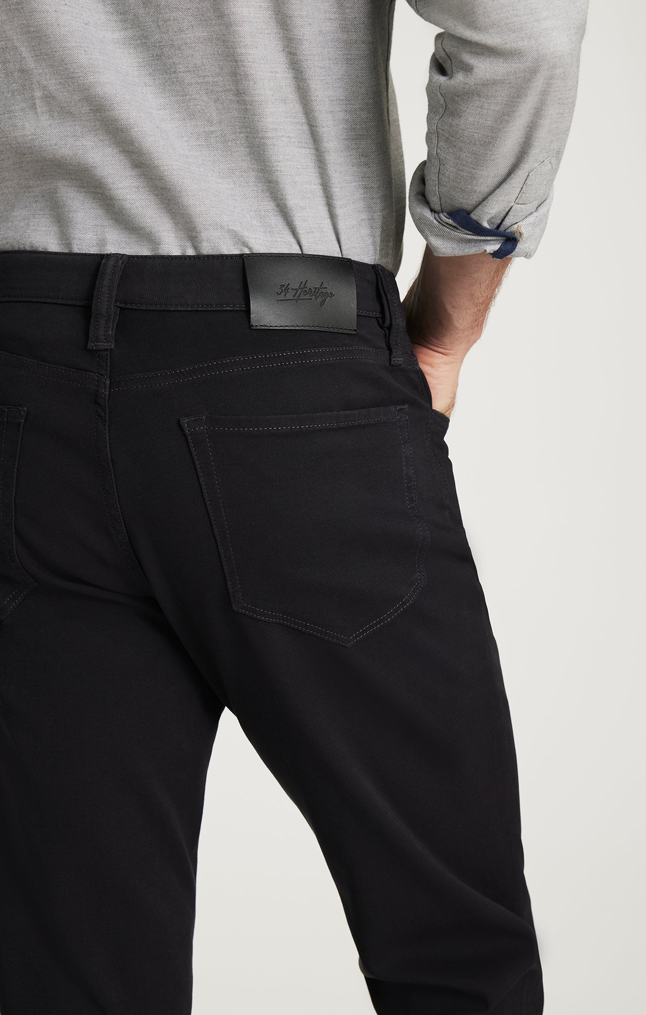 Charisma Relaxed Straight Pants in Dark Grey Cloud Luxe - Image 5