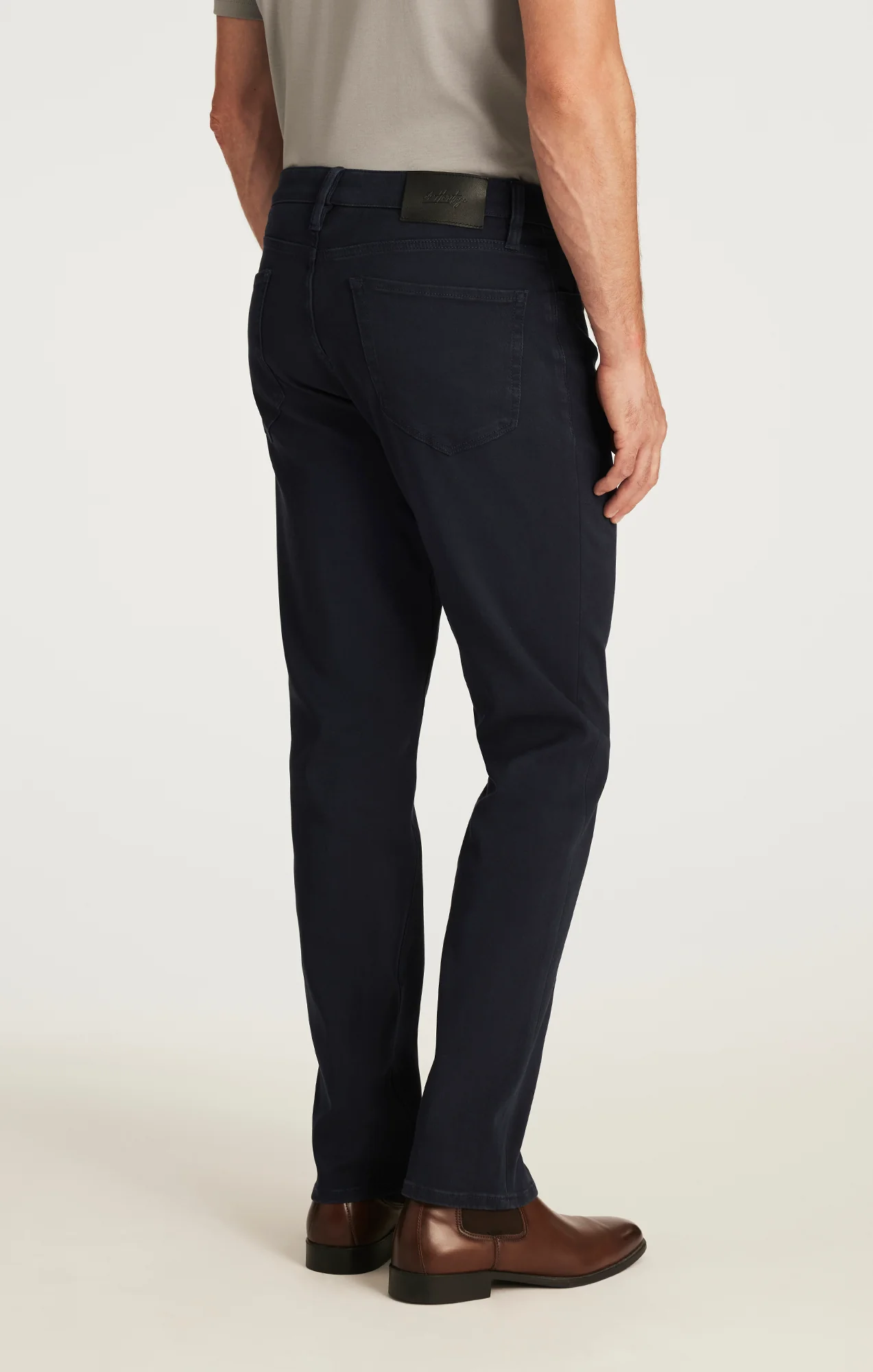 Charisma Relaxed Straight Pants in Dark Navy Cloud Luxe - Image 4