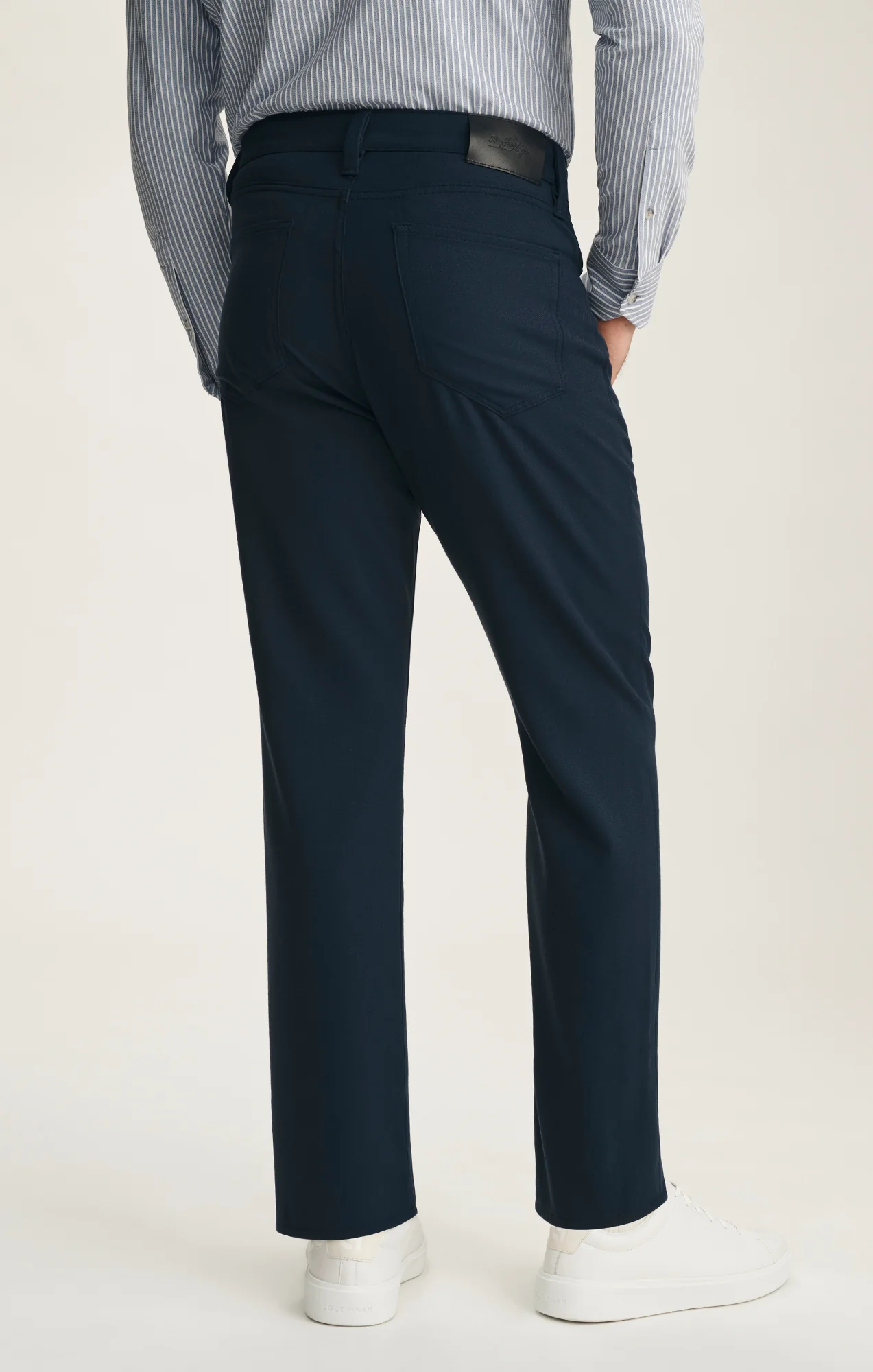 Charisma Relaxed Straight Pants In Deep Ocean Cross Twill - Image 4