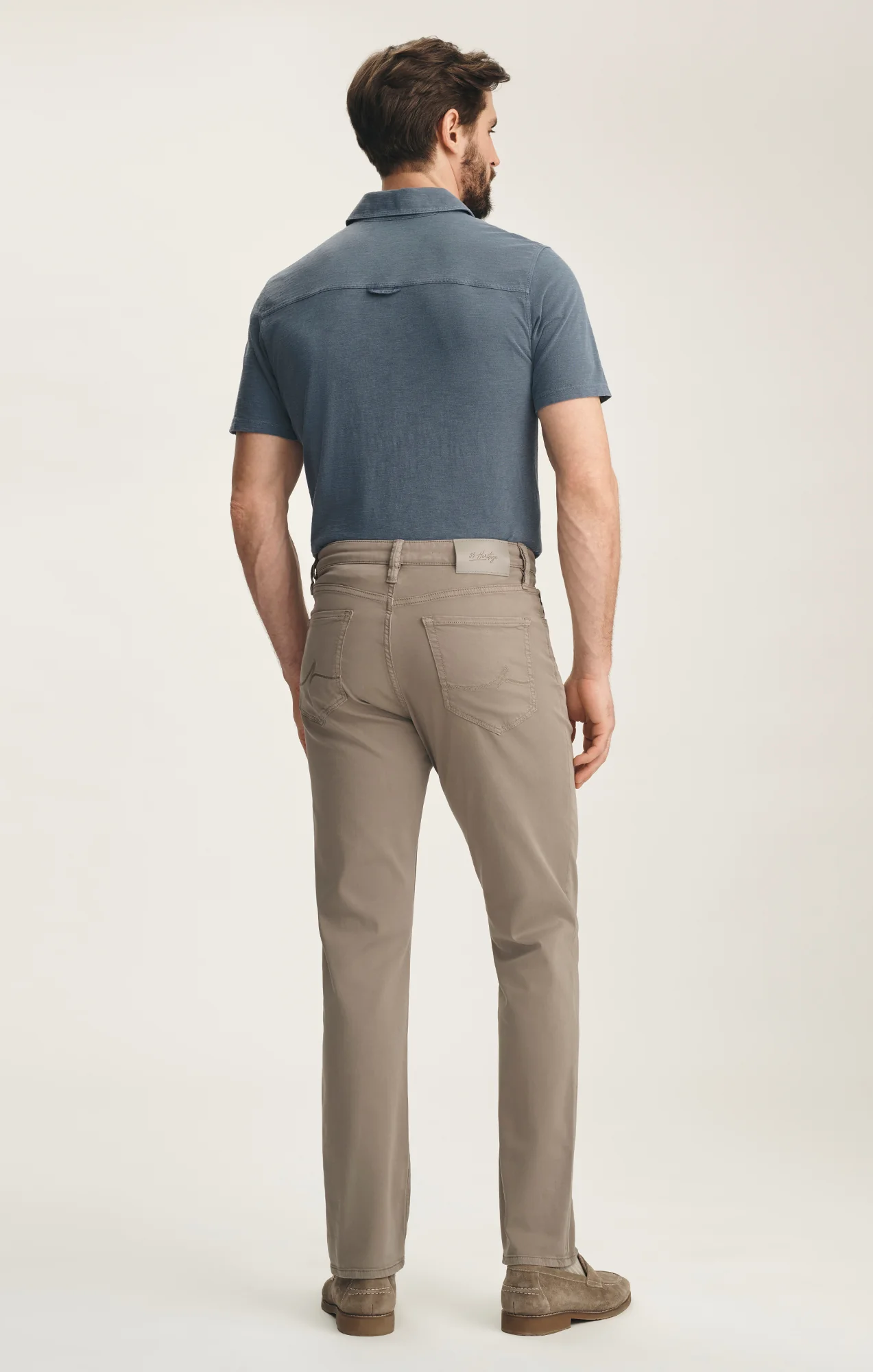 Charisma Relaxed Straight Pants In Driftwood Twill - Image 5