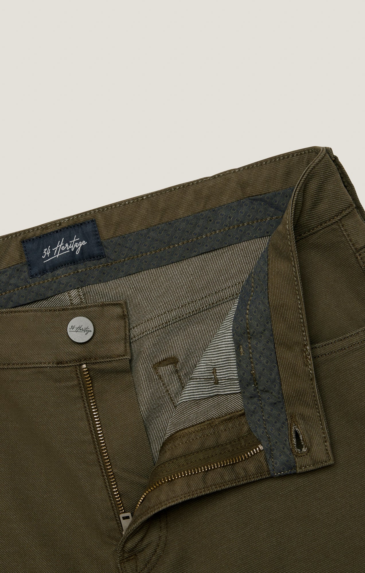 Charisma Relaxed Straight Pants in Dusky Green Coolmax - Image 9