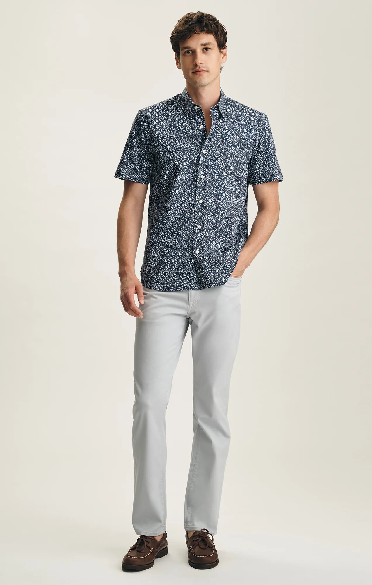 Charisma Relaxed Straight Pants In Mist Coolmax