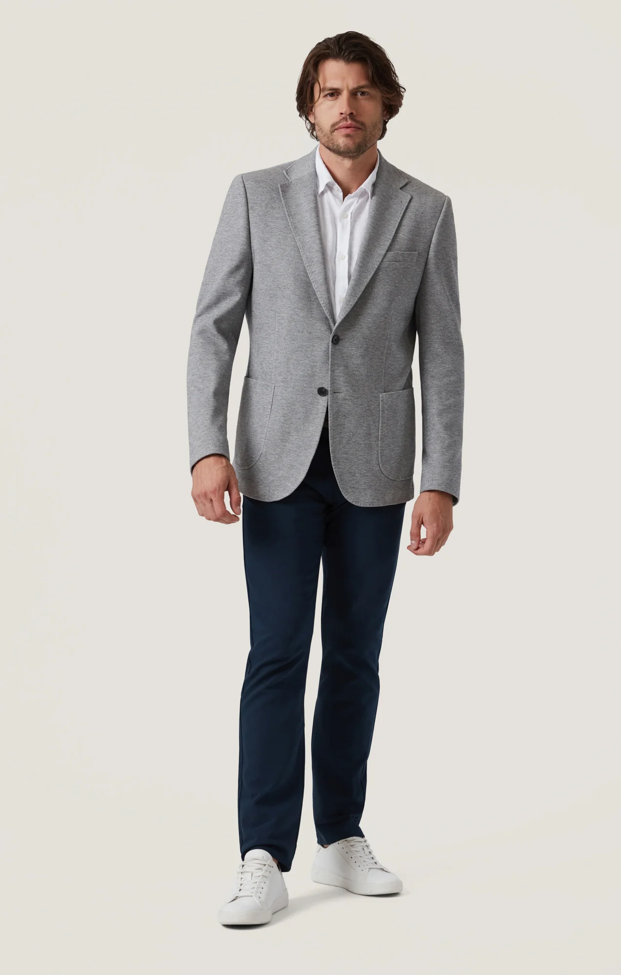 Charisma Relaxed Straight Pants in Navy Commuter - Image 3