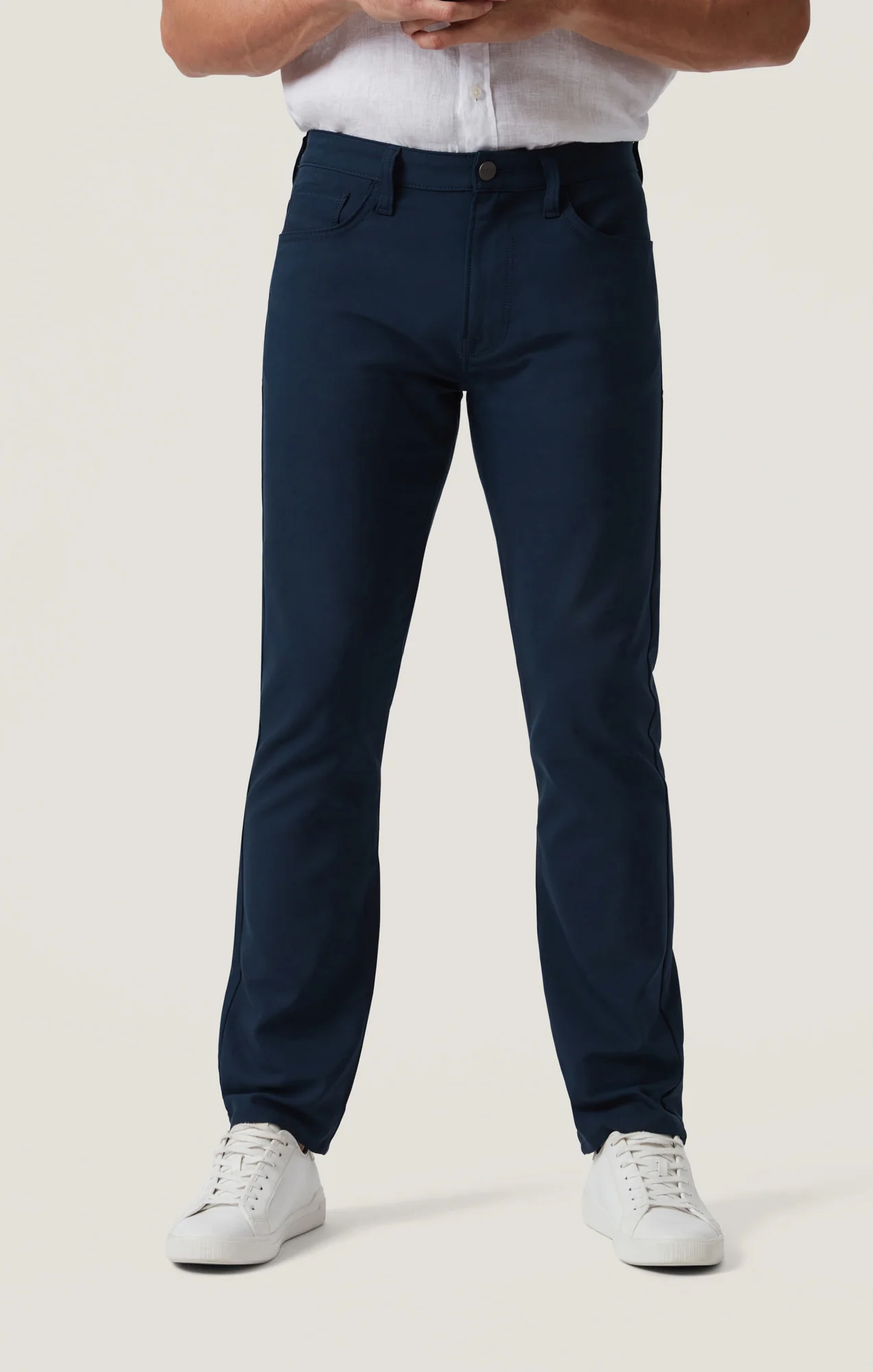 Charisma Relaxed Straight Pants in Navy Commuter - Image 4