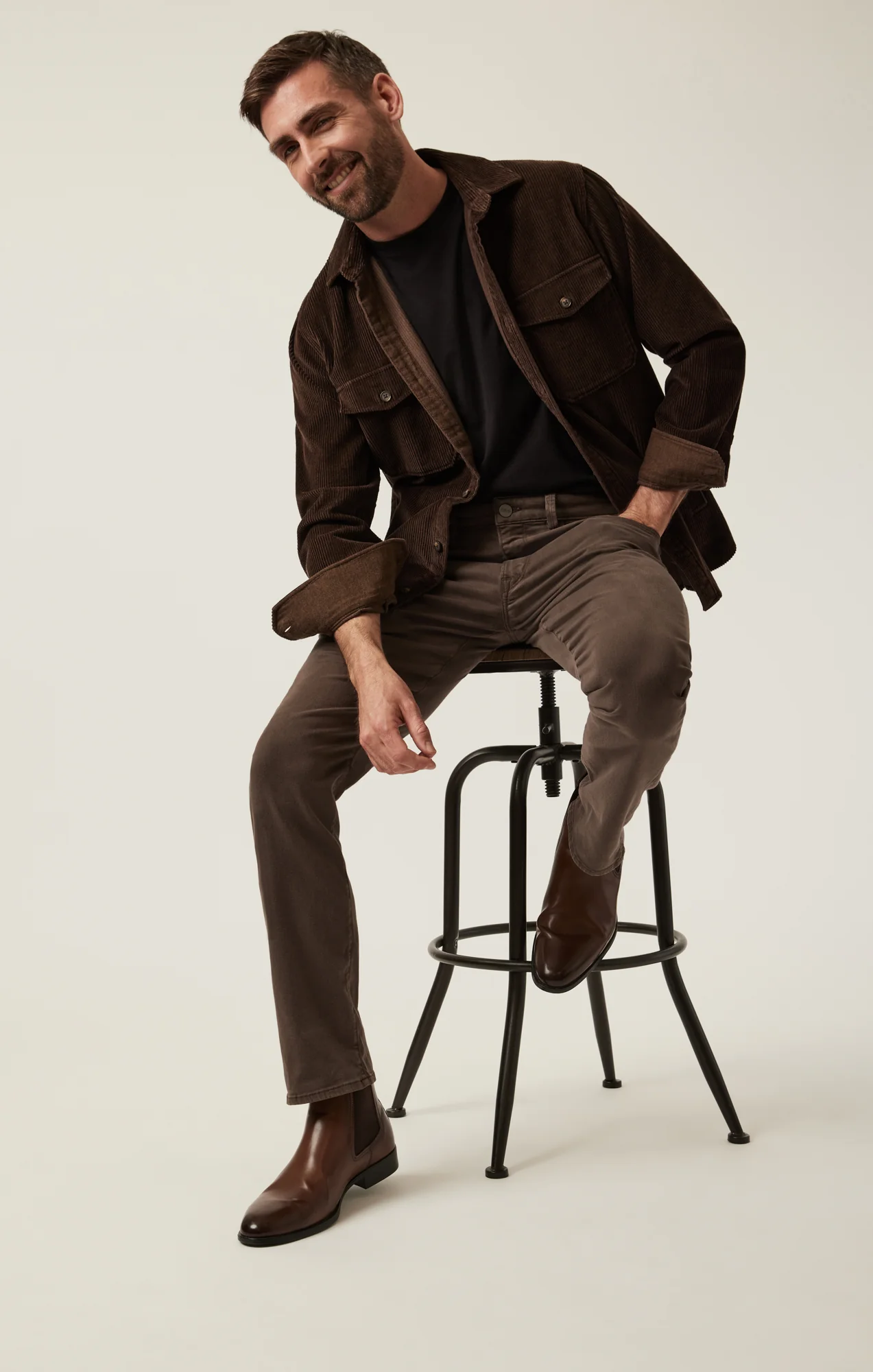 Charisma Relaxed Straight Pants in Oak Twill - Image 6