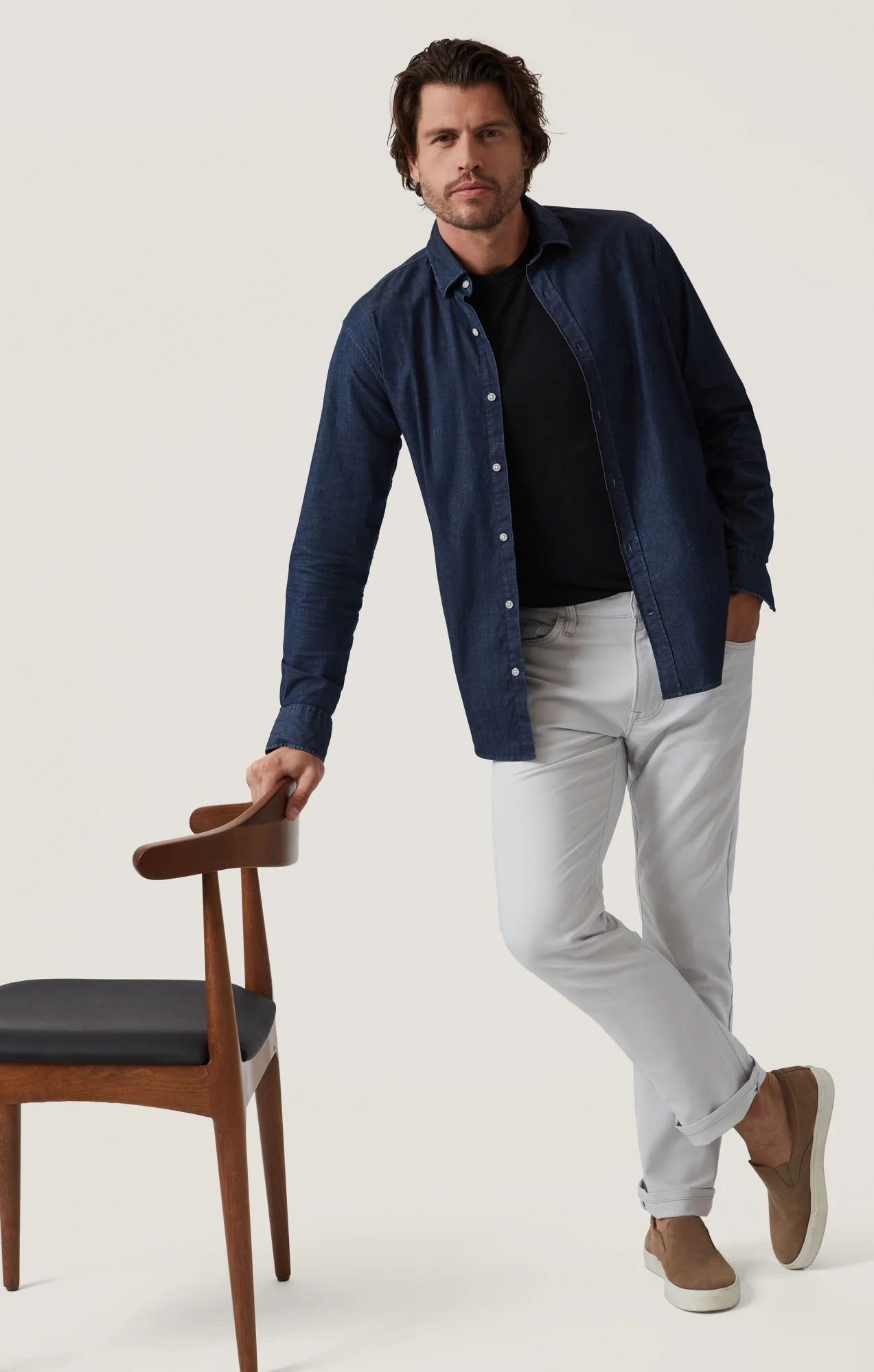 Charisma Relaxed Straight Pants in Pearl Commuter - Image 6