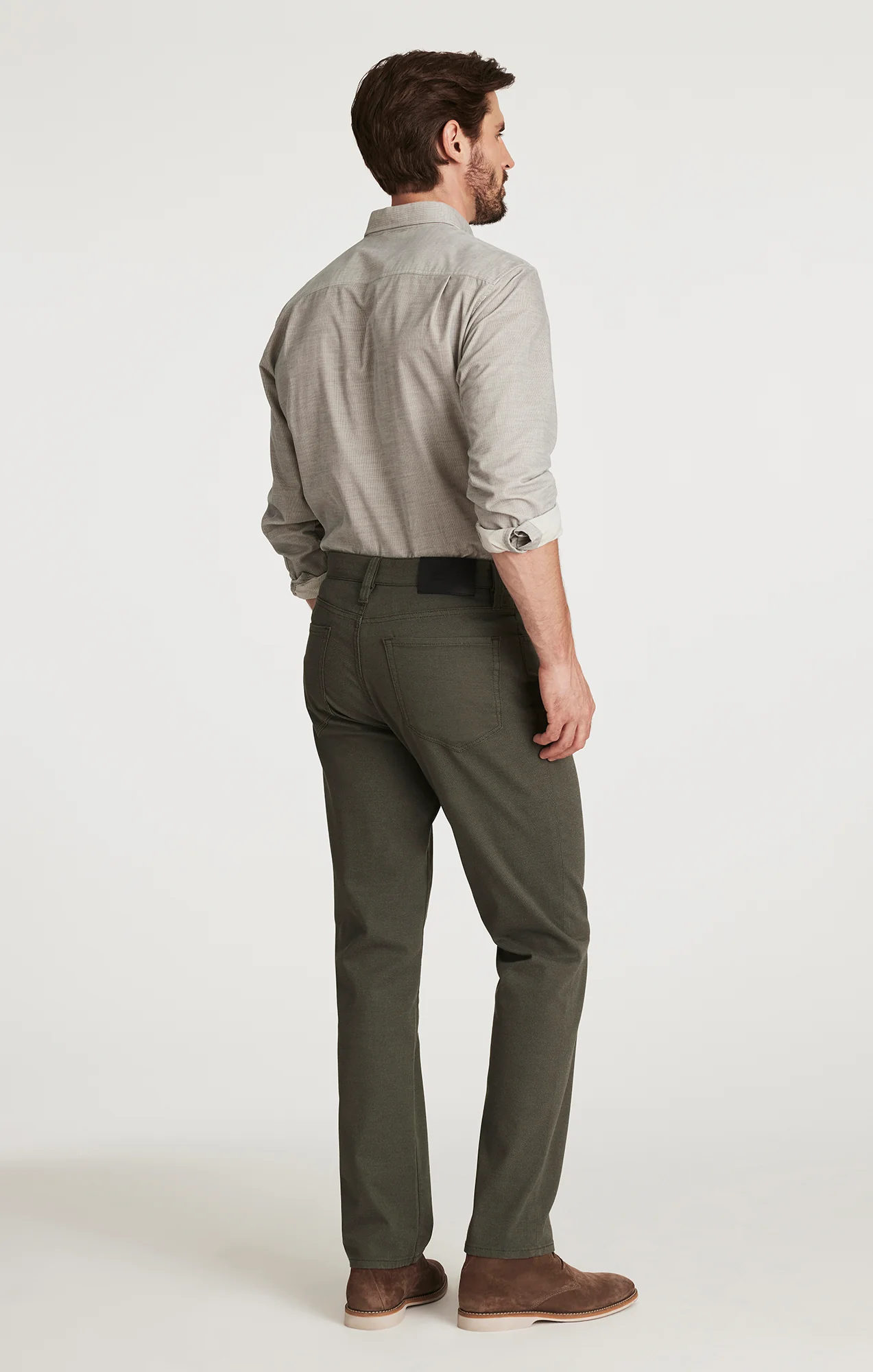 Charisma Relaxed Straight Pants in Peat Coolmax - Image 4