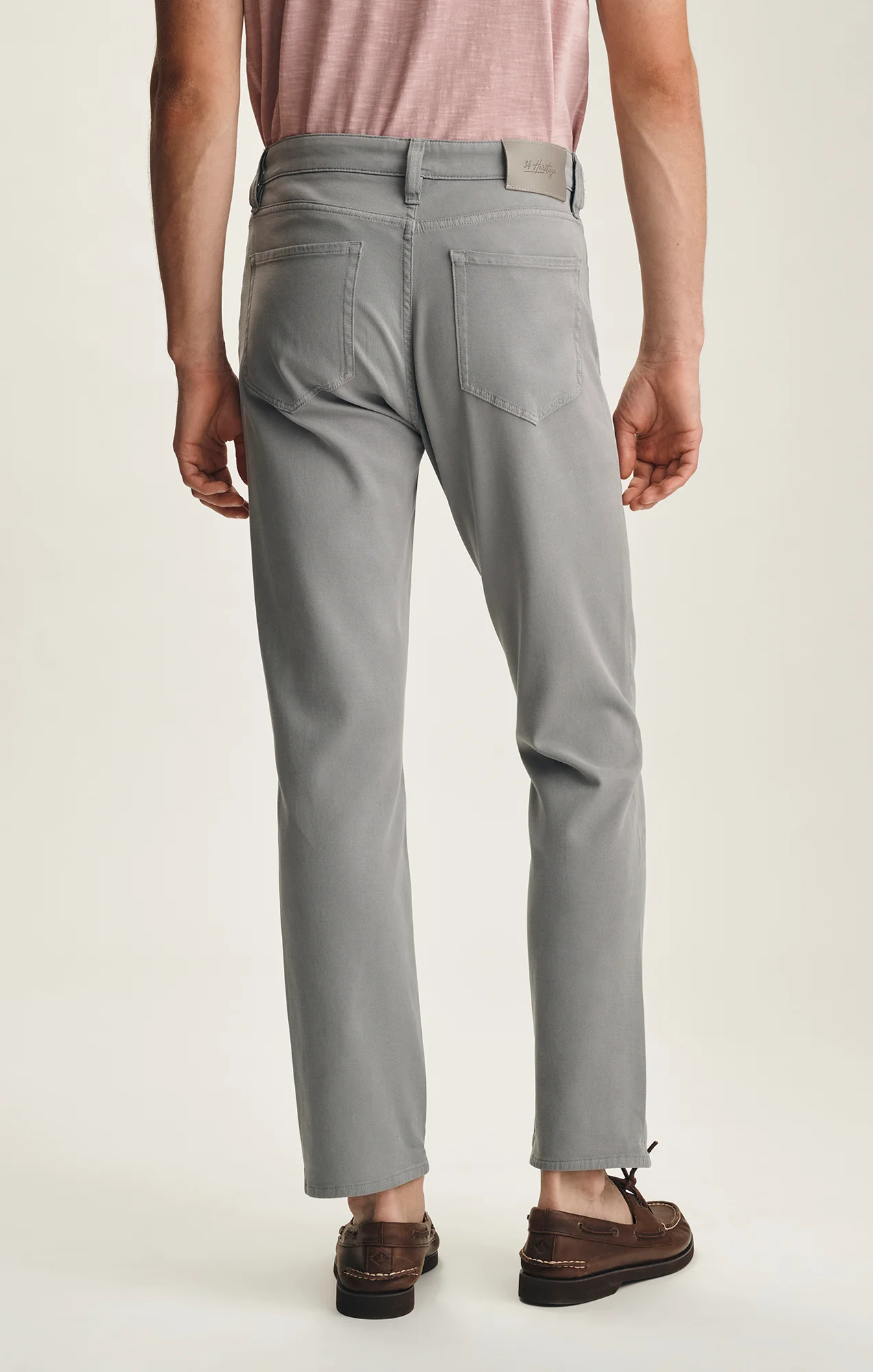 Charisma Relaxed Straight Pants In Pewter Cloud Luxe - Image 4