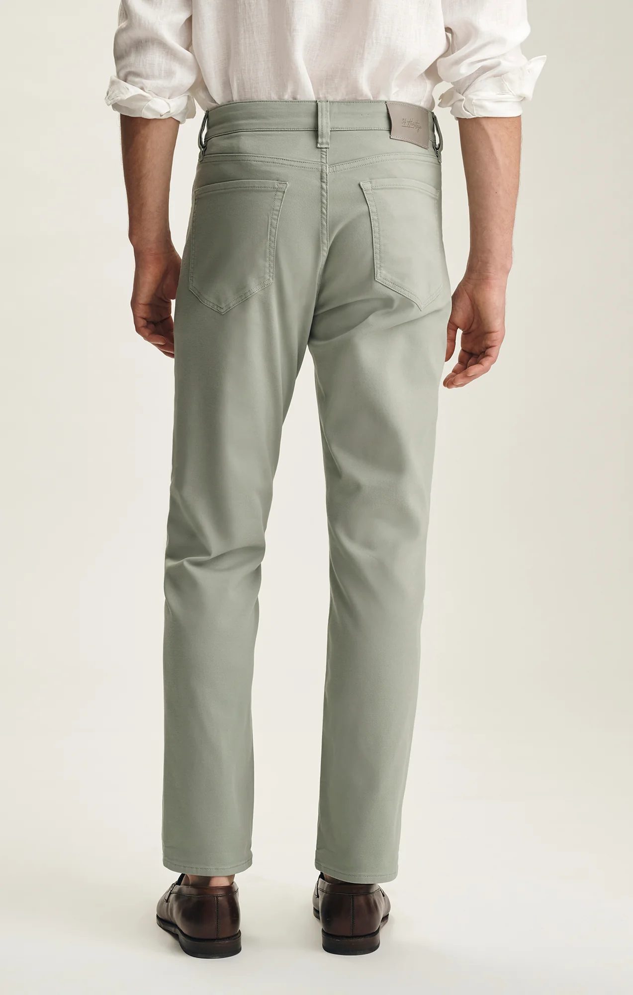 Charisma Relaxed Straight Pants In Sage Coolmax - Image 3