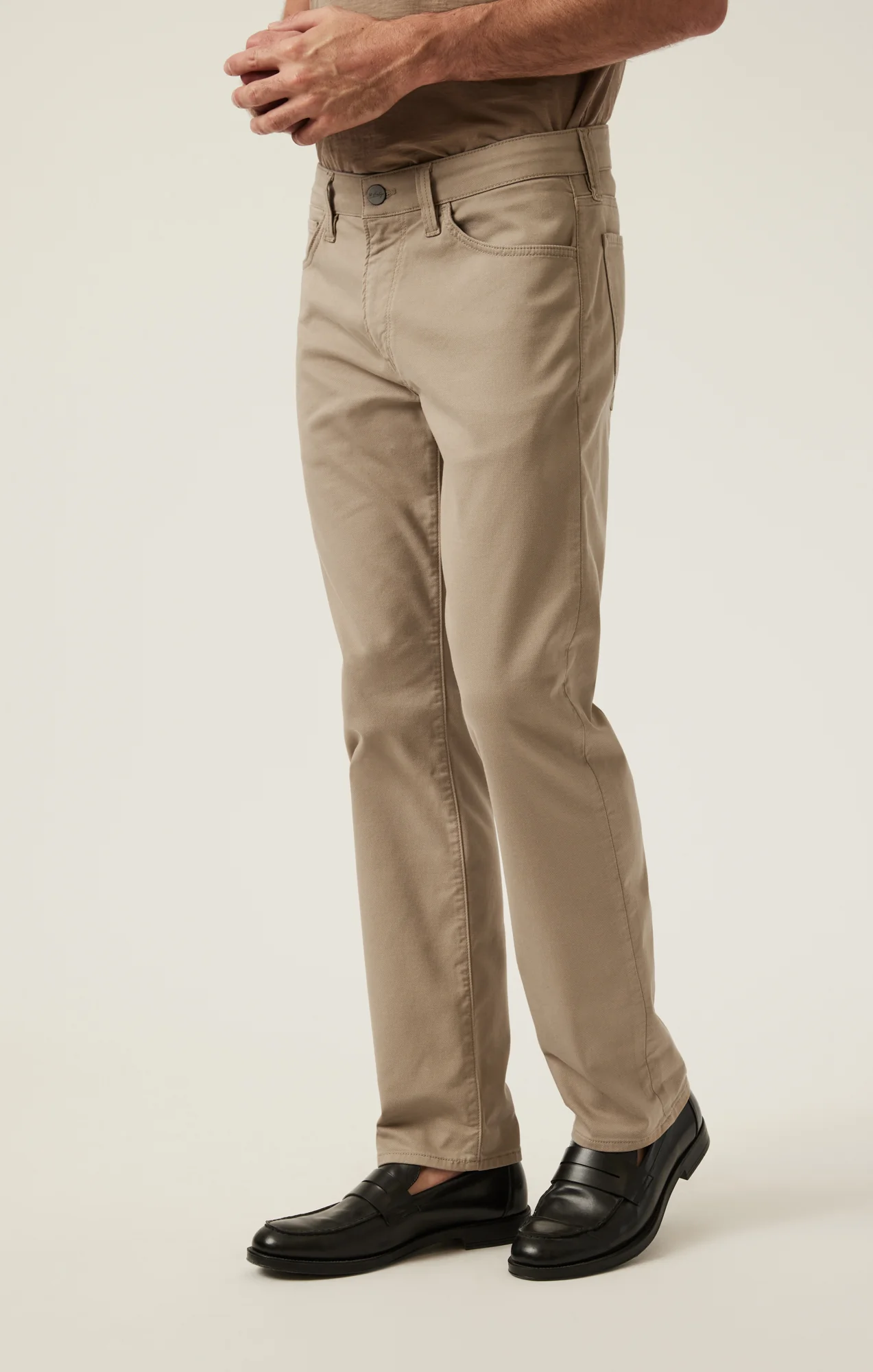 Charisma Relaxed Straight Pants in Sand Coolmax - Image 4
