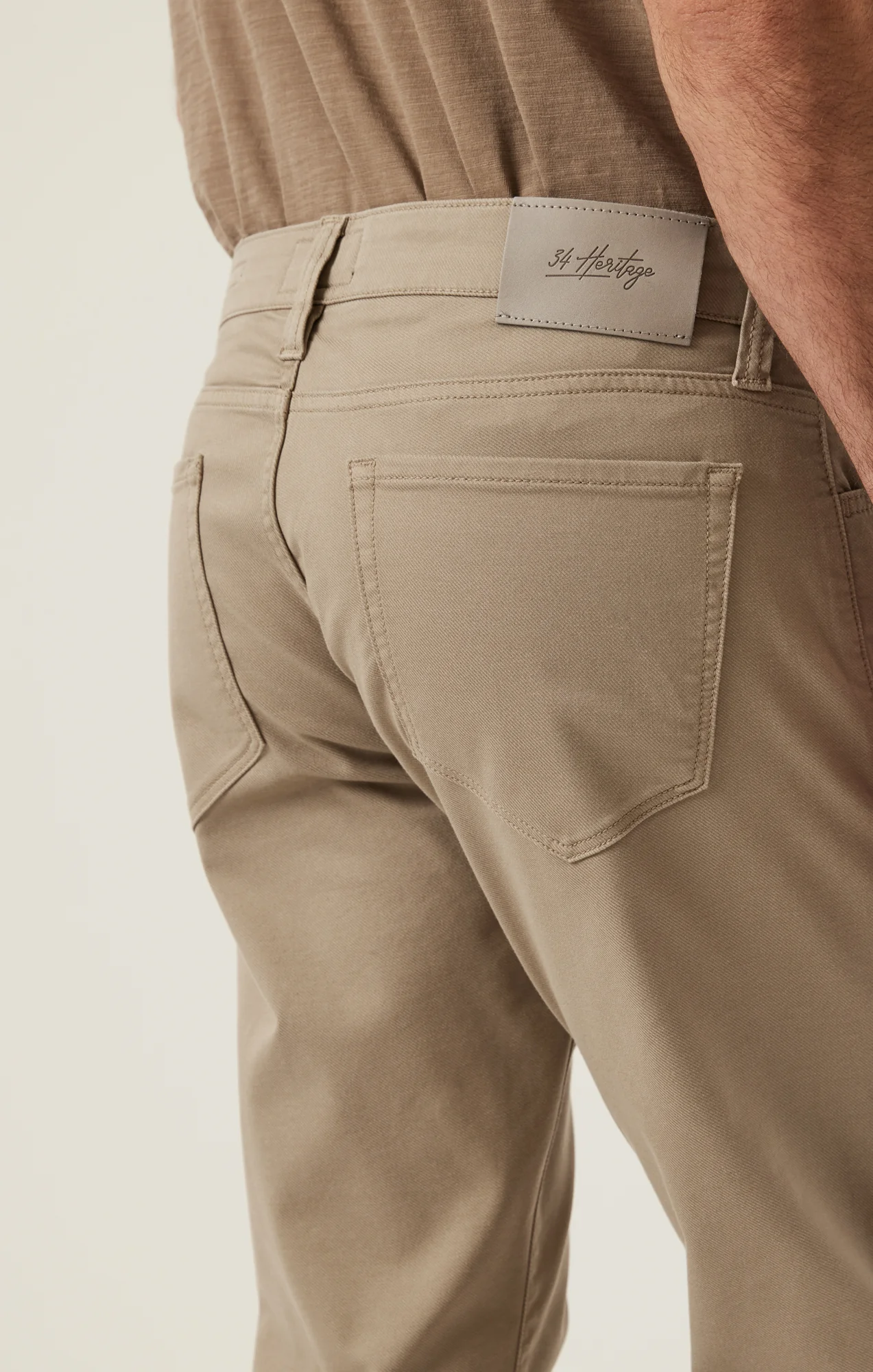 Charisma Relaxed Straight Pants in Sand Coolmax - Image 5