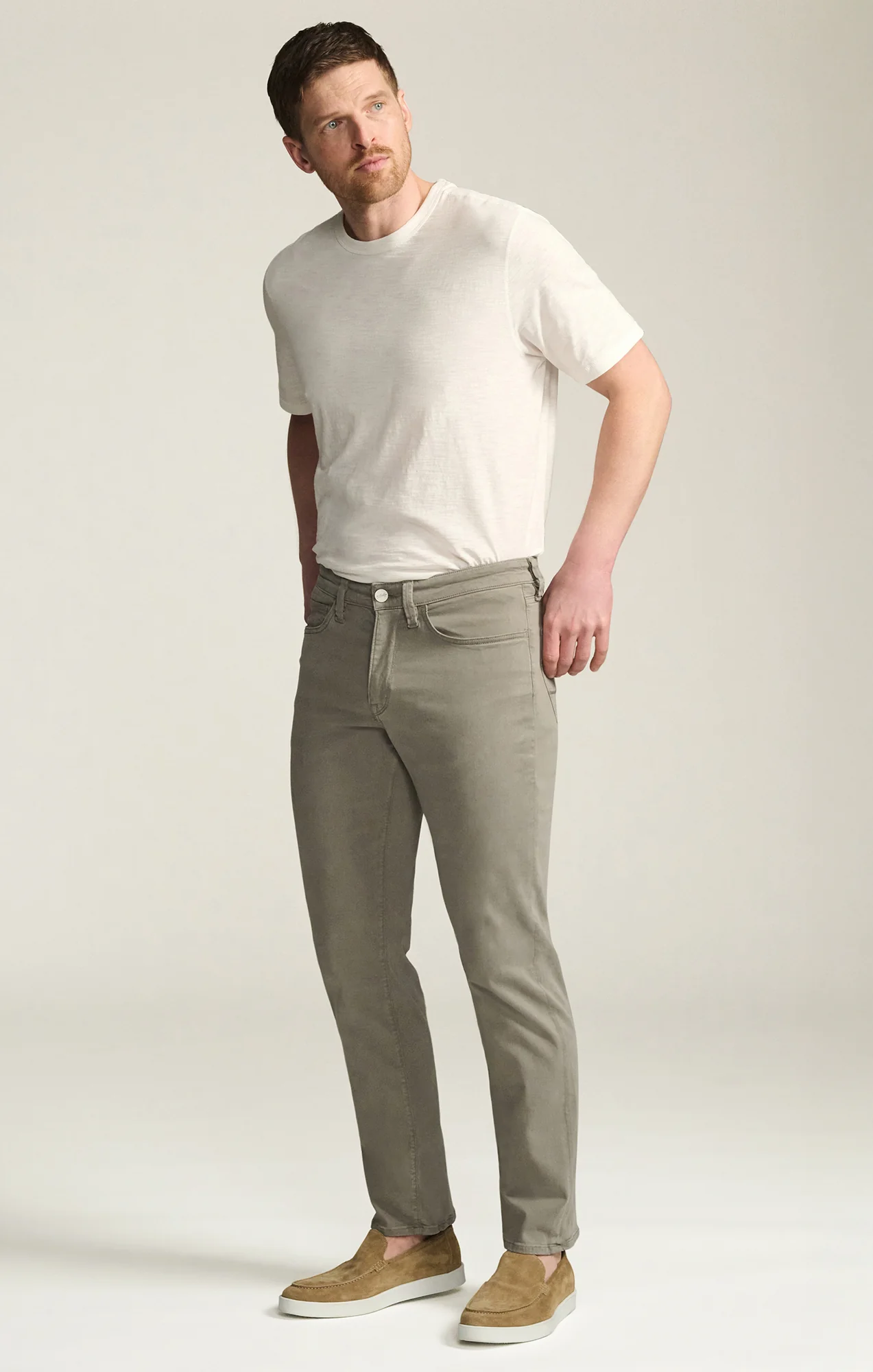 Charisma Relaxed Straight Pants in Storm Twill - Image 4