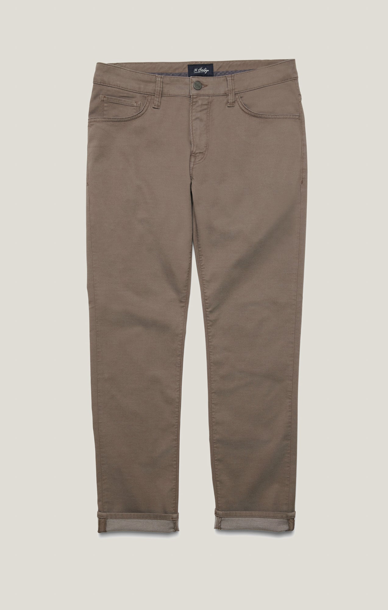 Charisma Relaxed Straight Pants in Taupe Coolmax - Image 10