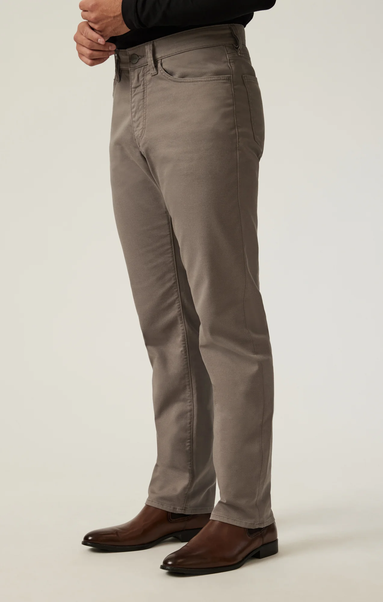 Charisma Relaxed Straight Pants in Taupe Coolmax - Image 7