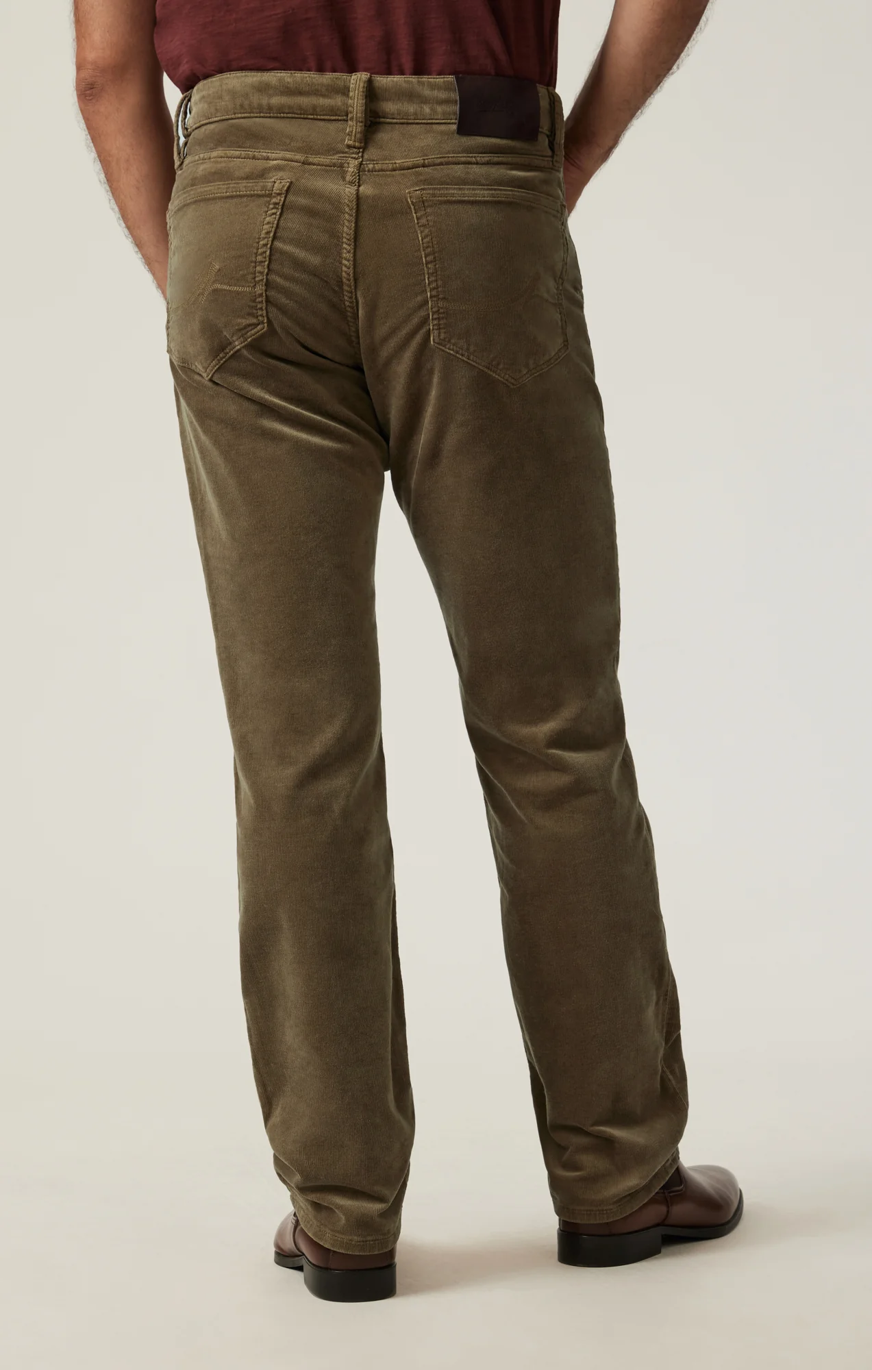 Charisma Relaxed Straight Pants in Tobacco Cord - Image 4
