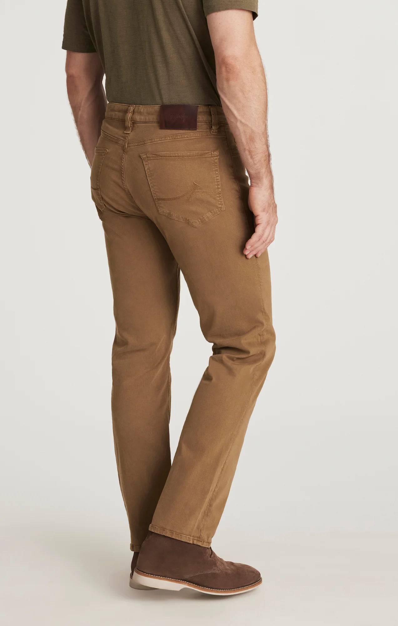 Charisma Relaxed Straight Leg in Tobacco Twill - Image 3
