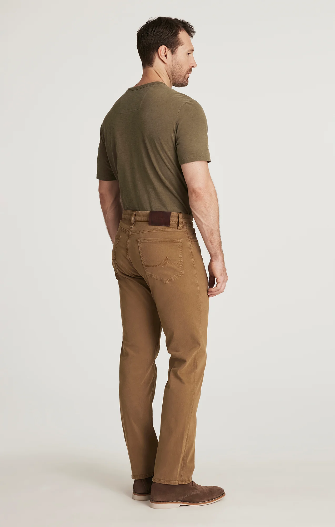 Charisma Relaxed Straight Leg in Tobacco Twill - Image 4