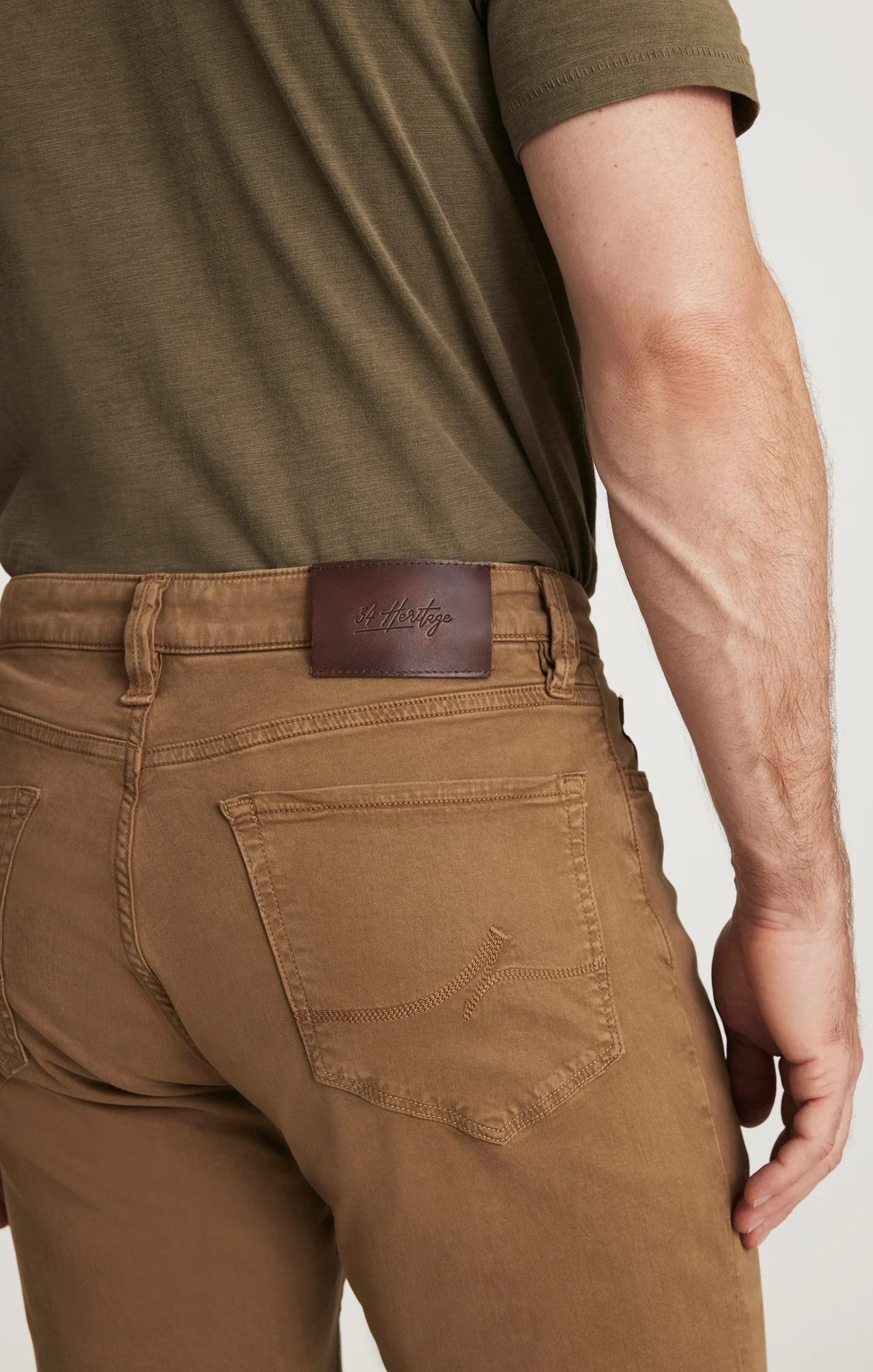 Charisma Relaxed Straight Leg in Tobacco Twill - Image 5