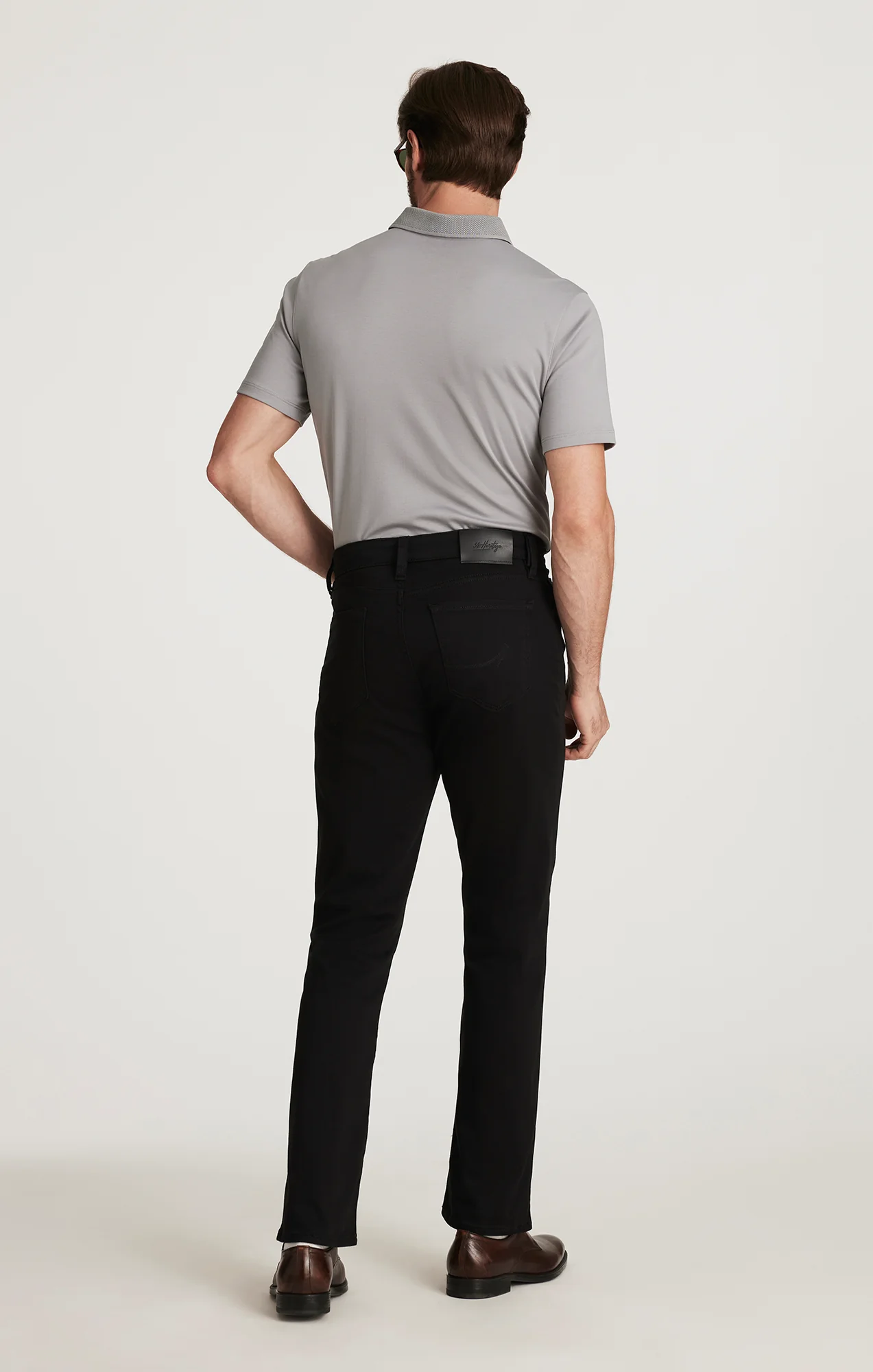 Charisma Relaxed Straight Pants In Select Double Black - Image 3