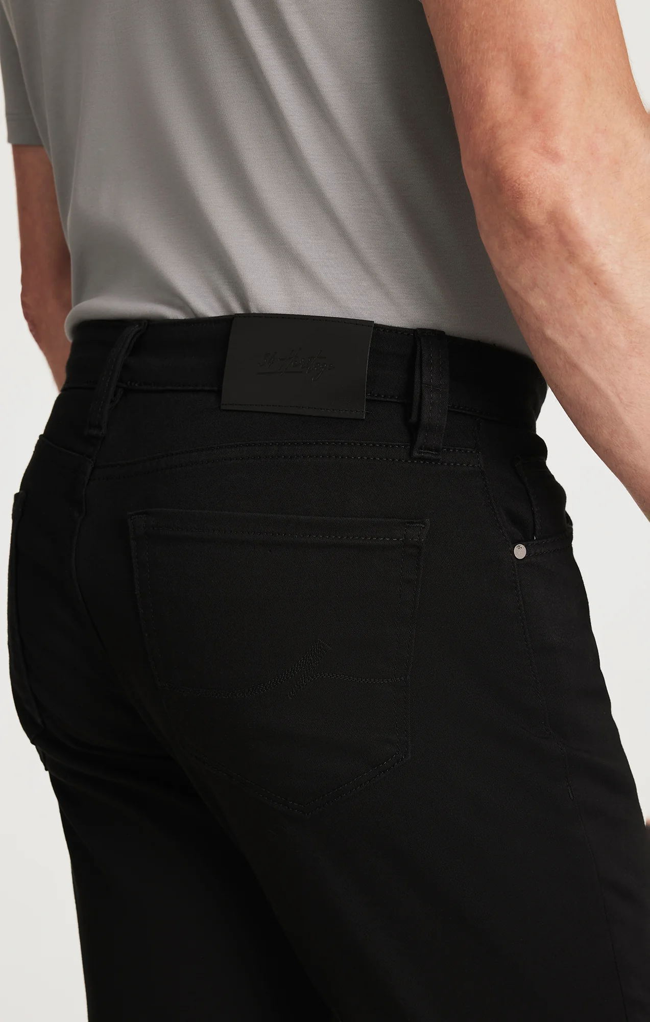 Charisma Relaxed Straight Pants In Select Double Black - Image 5
