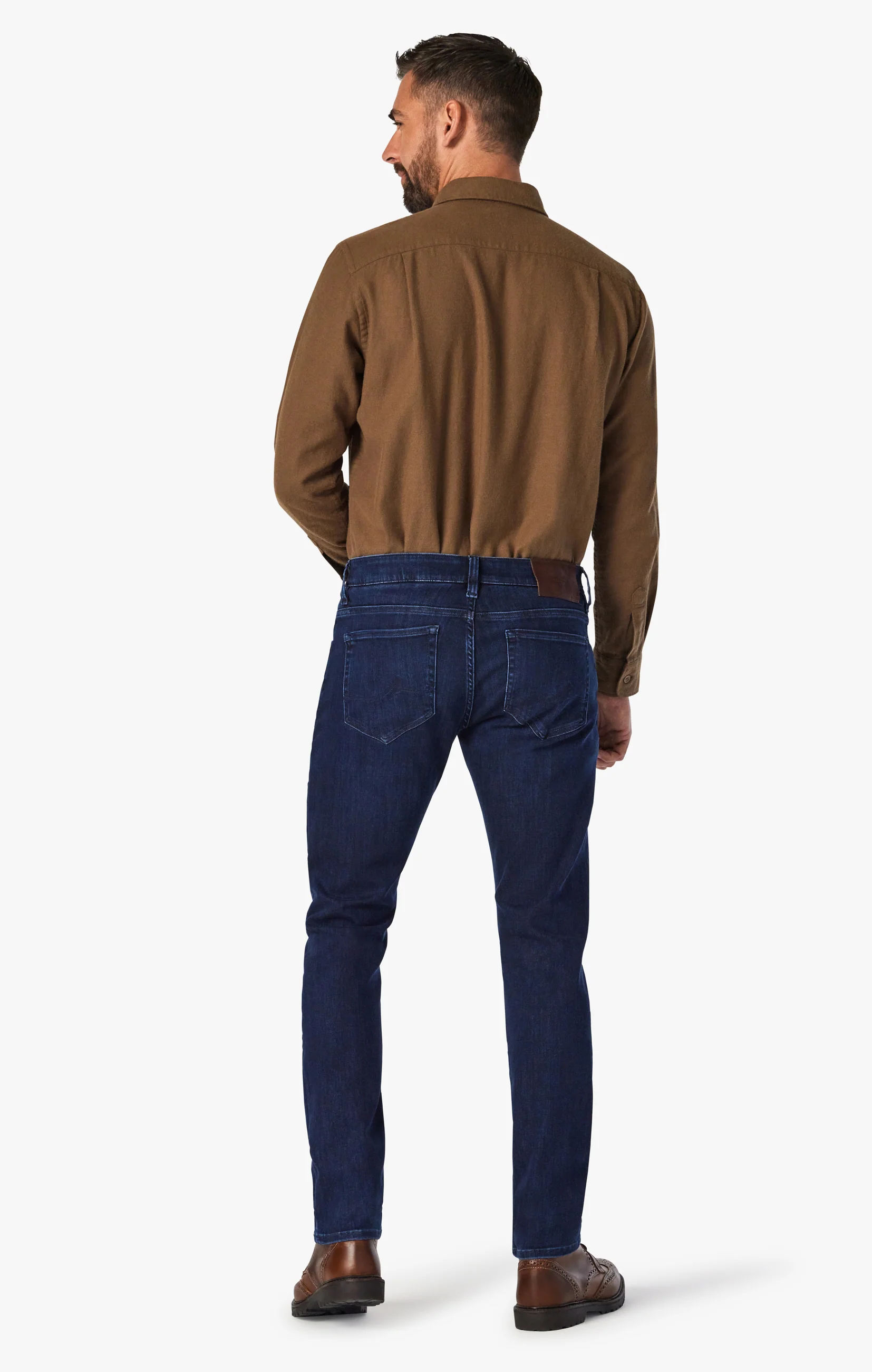 Cool Tapered Leg Jeans In Dark Midnight Brushed Urban - Image 3