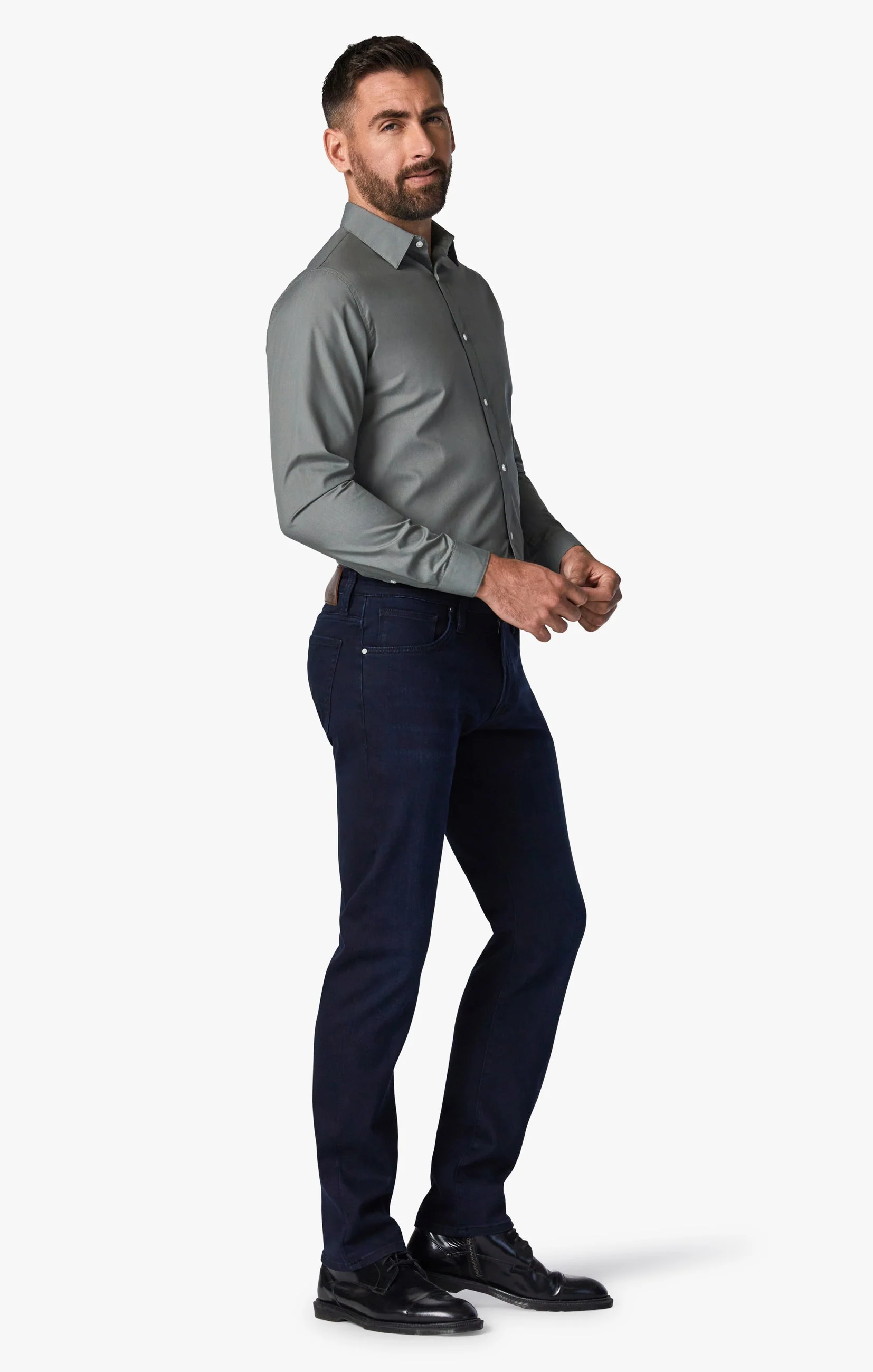 Cool Tapered Leg Pants in Ink Rome - Image 4