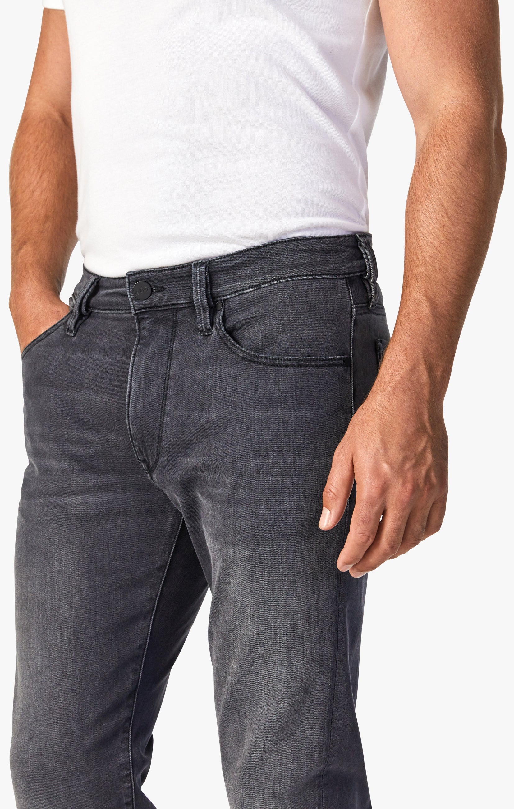 Cool Tapered Leg Jeans In Grey Urban - Image 6