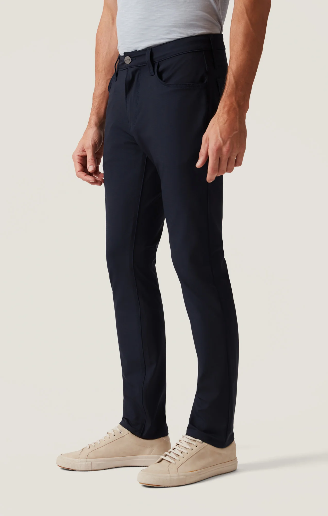 Cool Tapered Leg Pants in Navy Commuter Luxe - Image 6