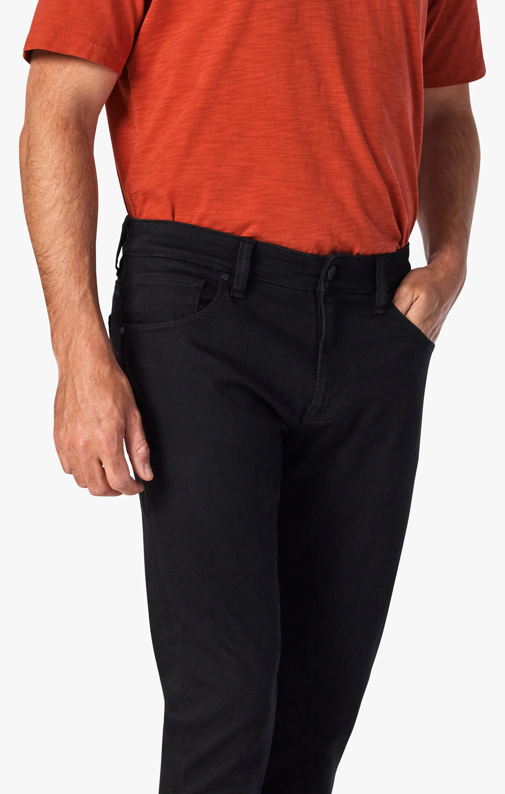 Courage Straight Leg Jeans In Black Urban - Image 4