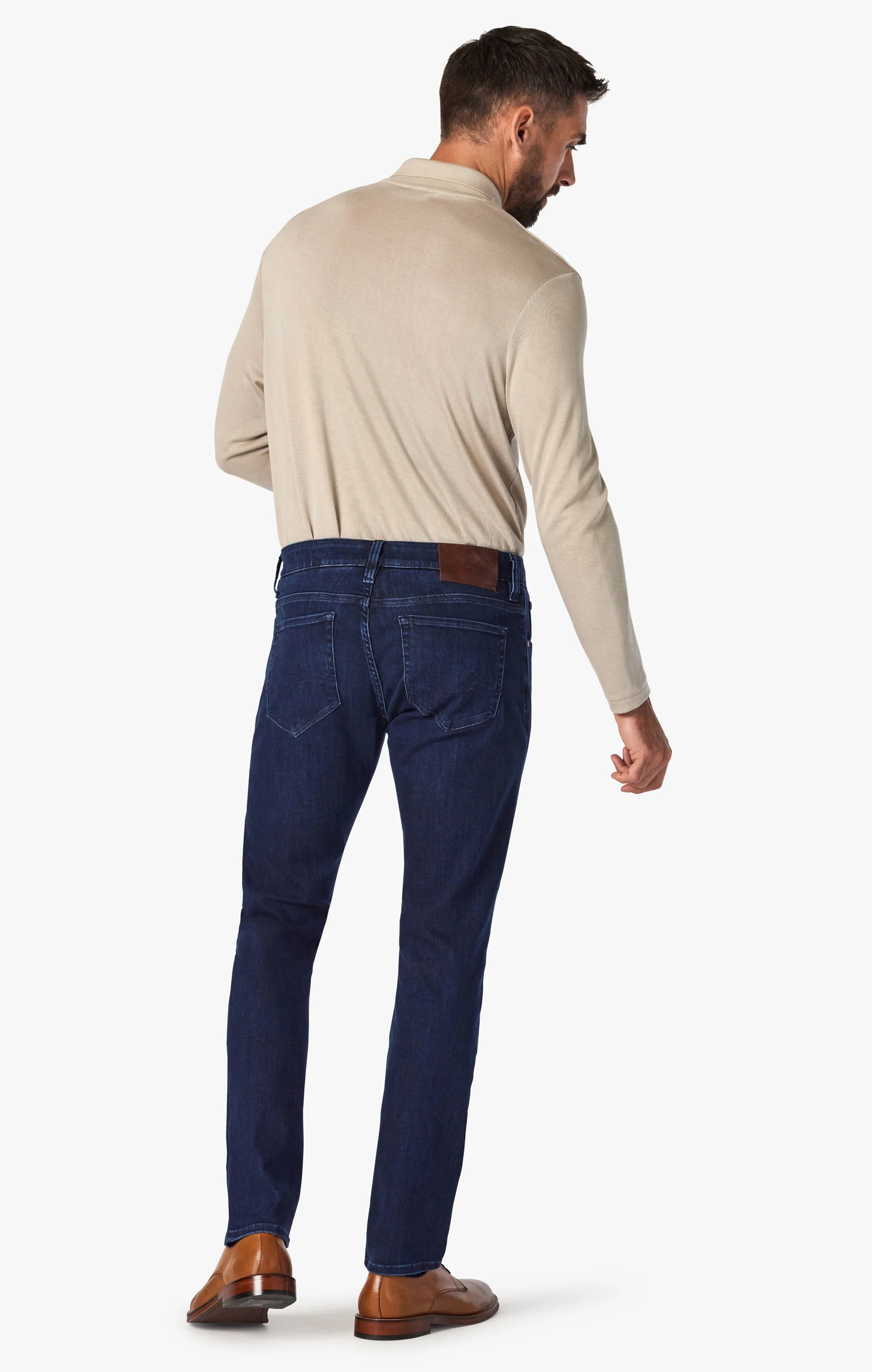 Courage Straight Leg Jeans In Dark Midnight Brushed Urban - Image 3