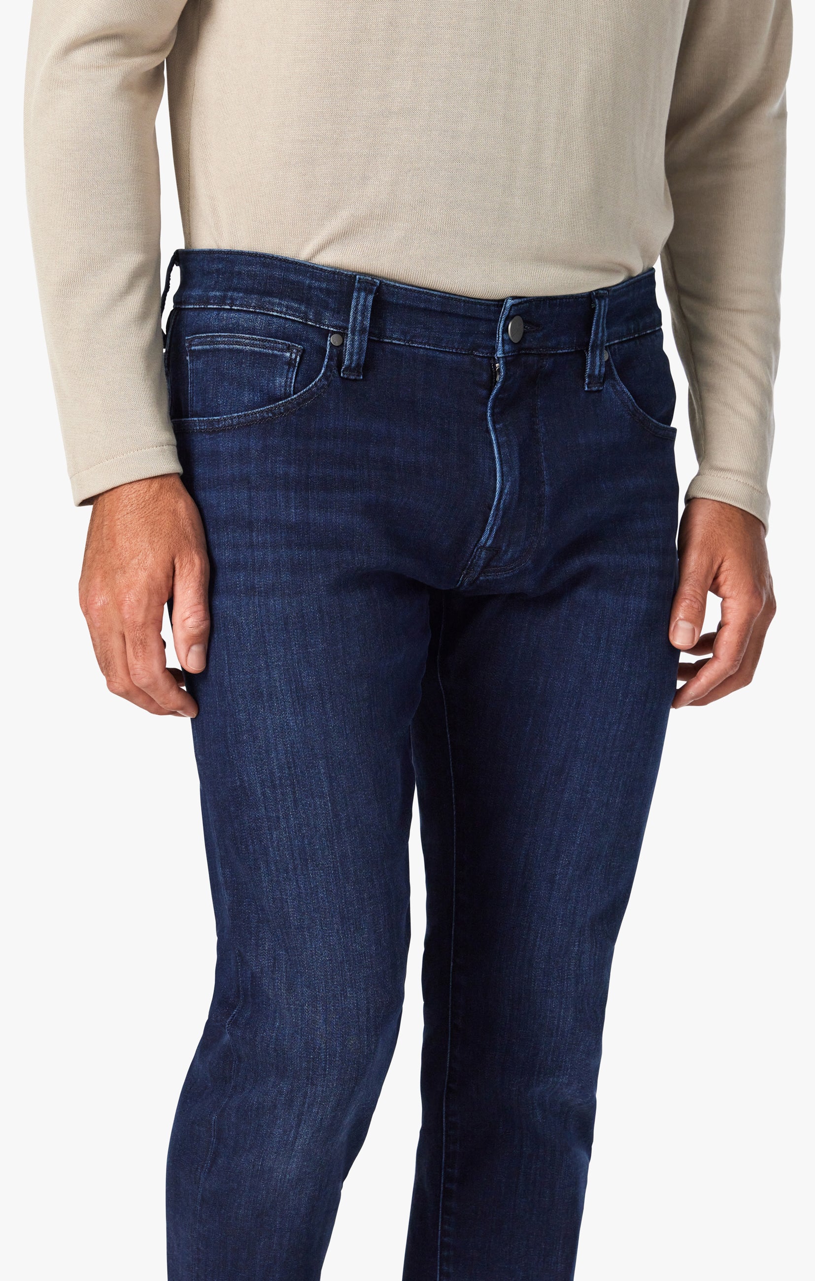 Courage Straight Leg Jeans In Dark Midnight Brushed Urban - Image 5
