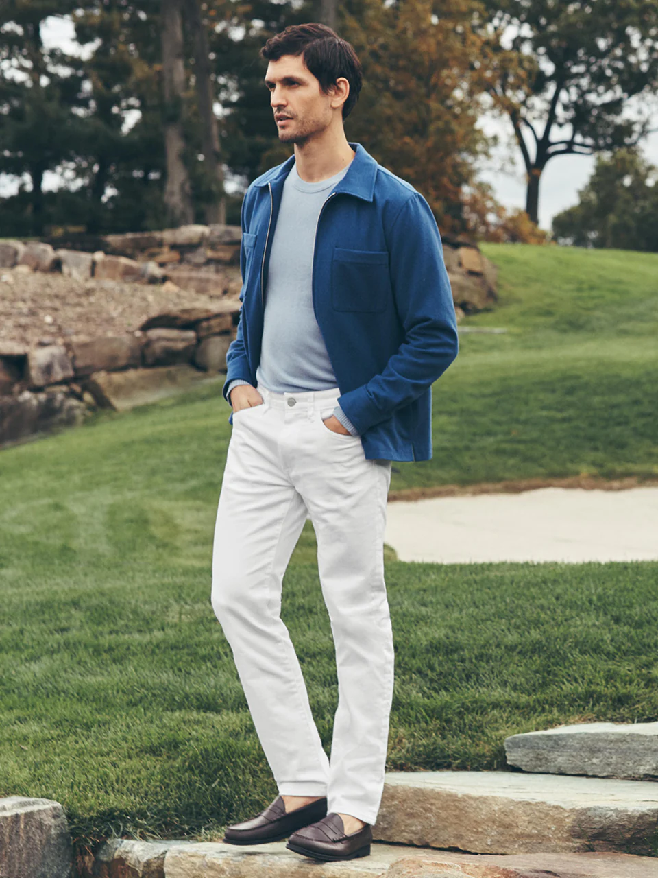 Courage Straight Leg Pants In Double White Comfort - Image 9