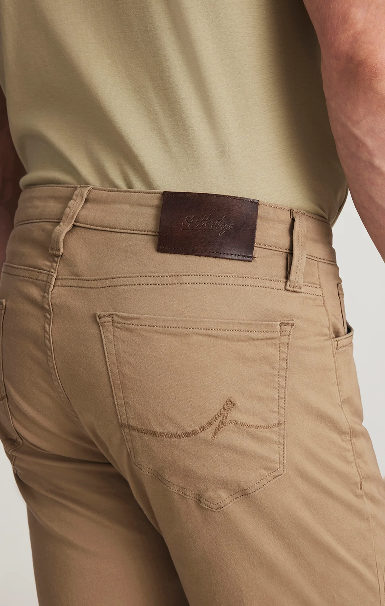 Courage Straight Leg Pants In Khaki Twill - Image 4