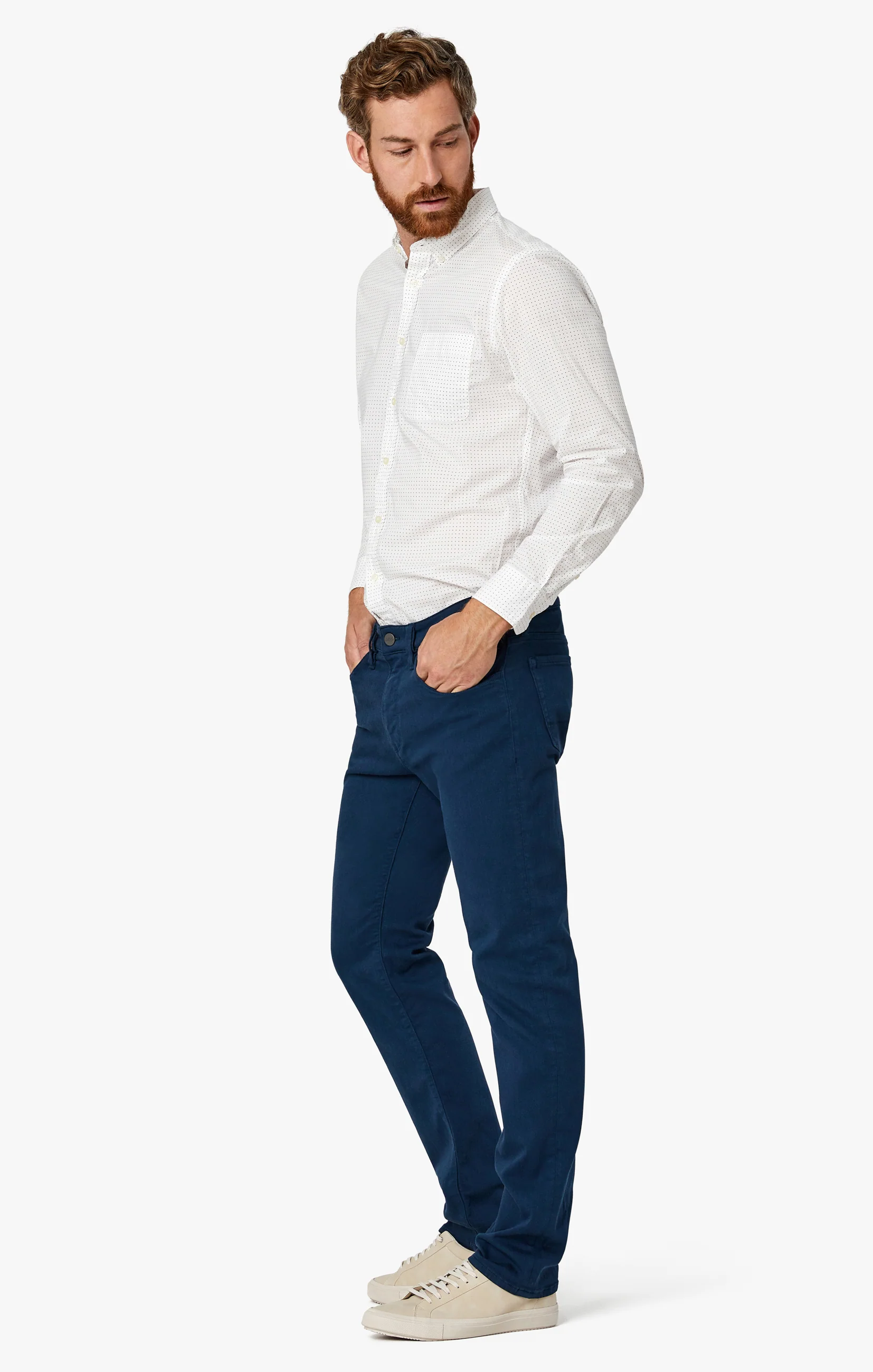 Courage Straight Leg Pants In Petrol Comfort - Image 6