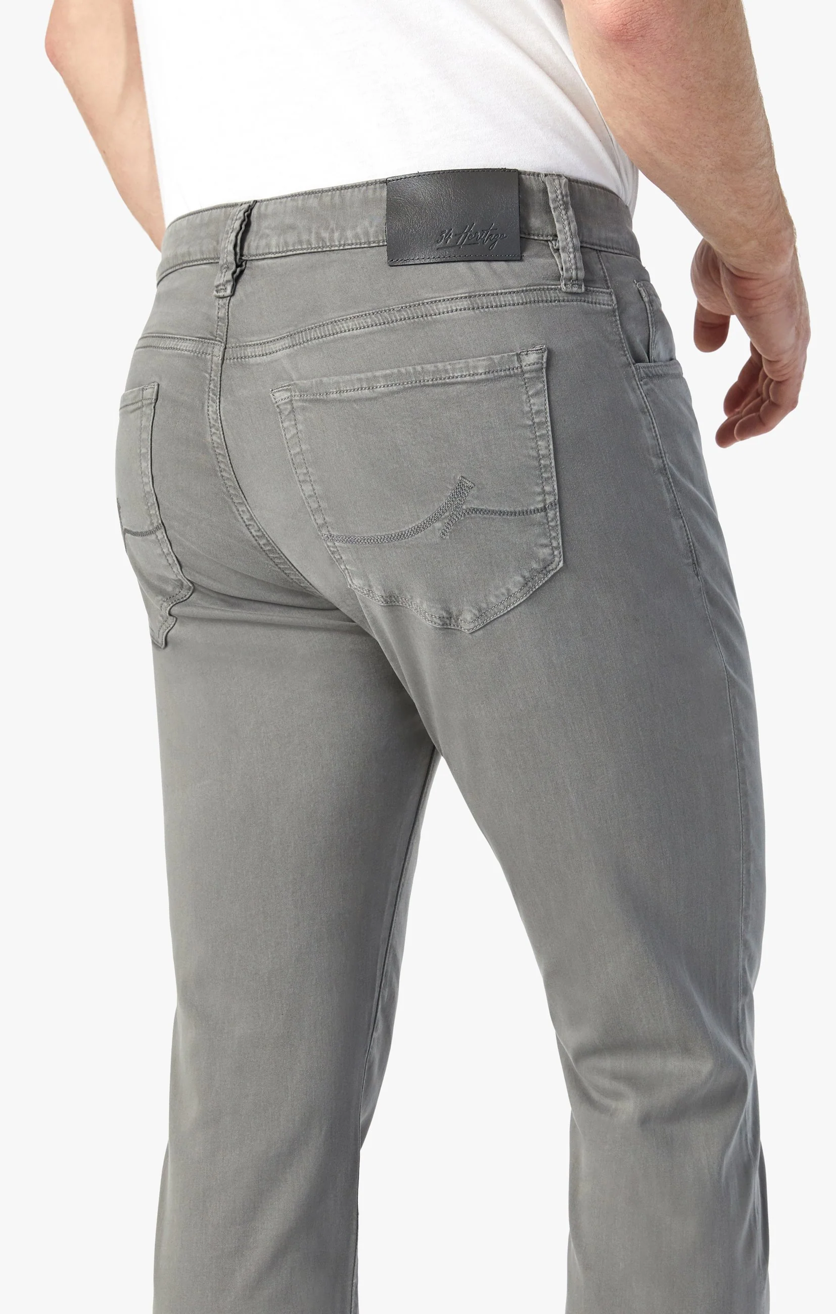 Courage Straight Leg Pants In Pewter Twill - Image 4