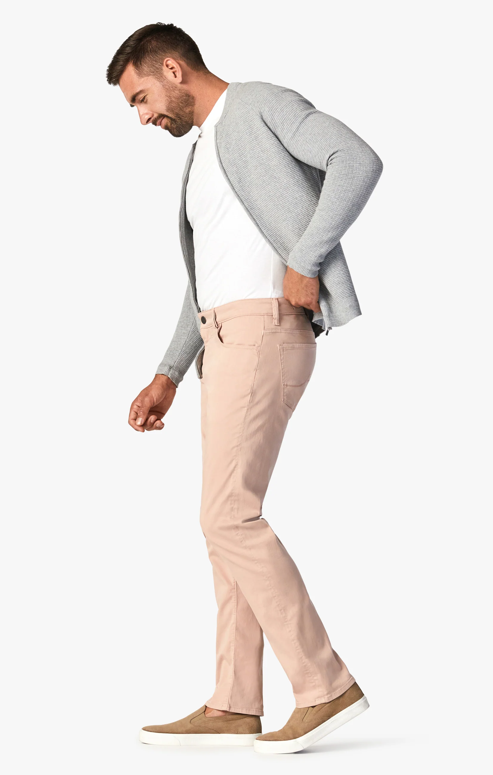 Courage Straight Leg Pants In Rose Twill - Image 4