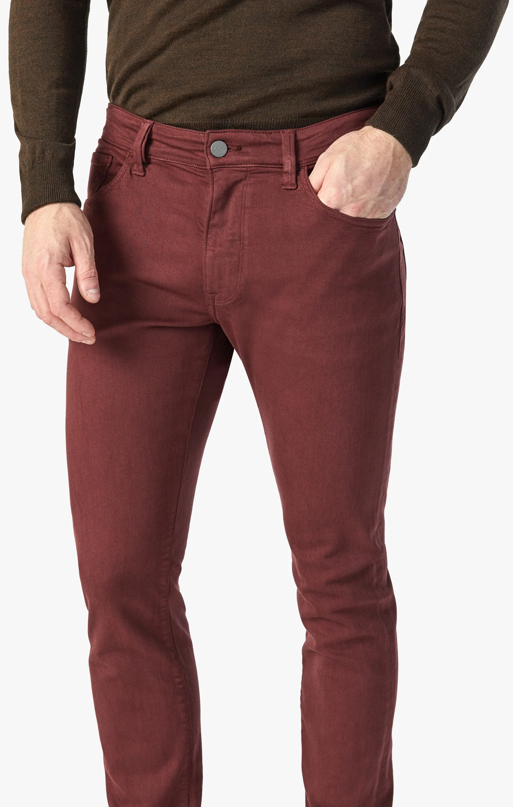 Courage Straight Leg Pants In Rum Raisin Comfort - Image 3