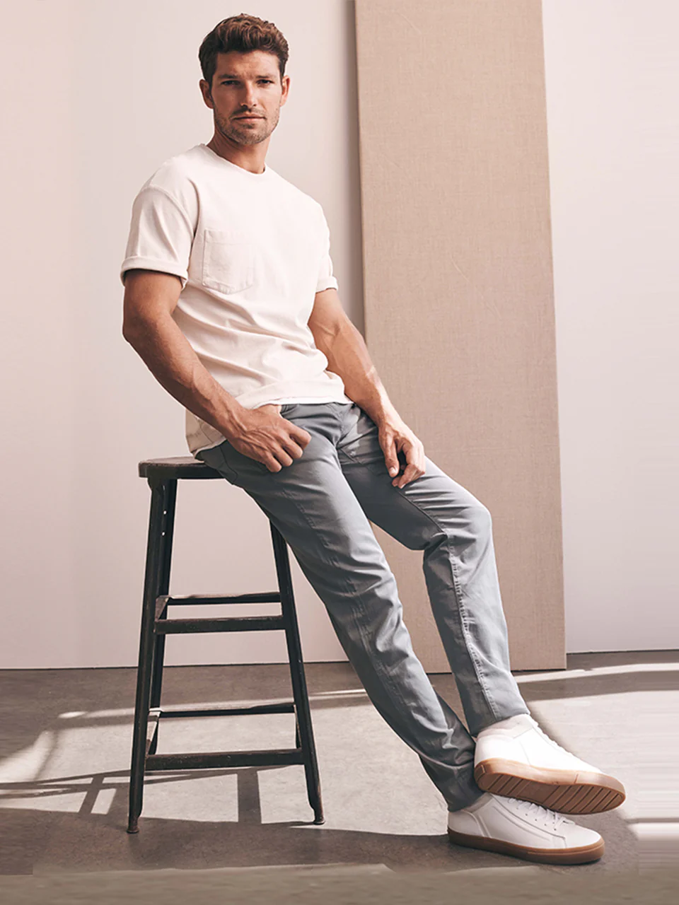 Courage Straight Leg In Shark Twill - Image 10