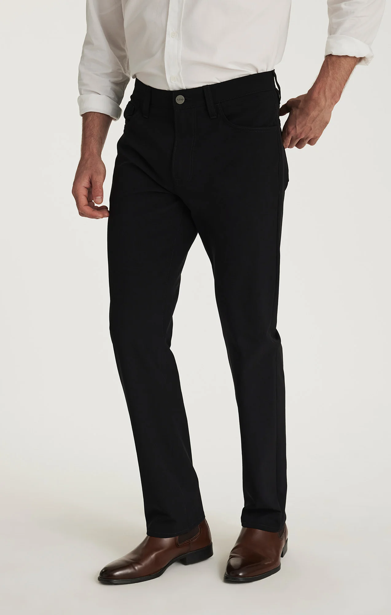 Courage Straight Commuter Pants in Black Luxe - Image 2