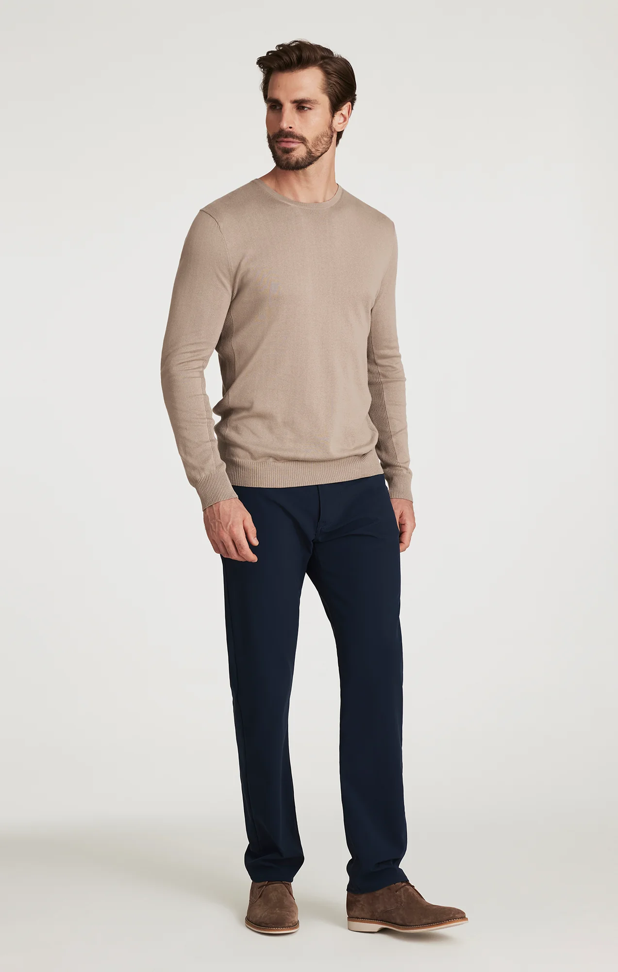 Courage Straight Commuter Pants in Navy Luxe