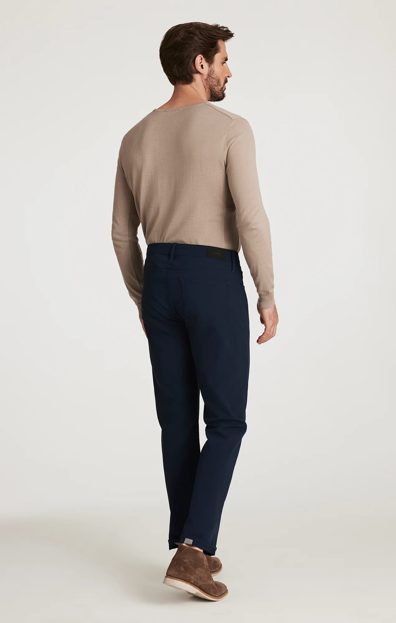 Courage Straight Commuter Pants in Navy Luxe - Image 3