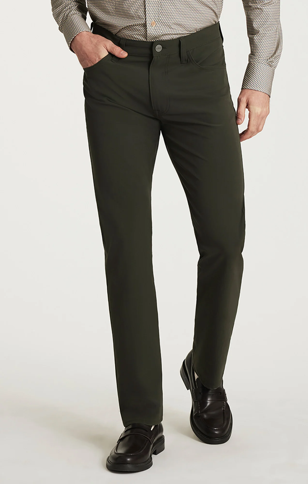 Courage Straight Commuter Pants in Peat Luxe - Image 2