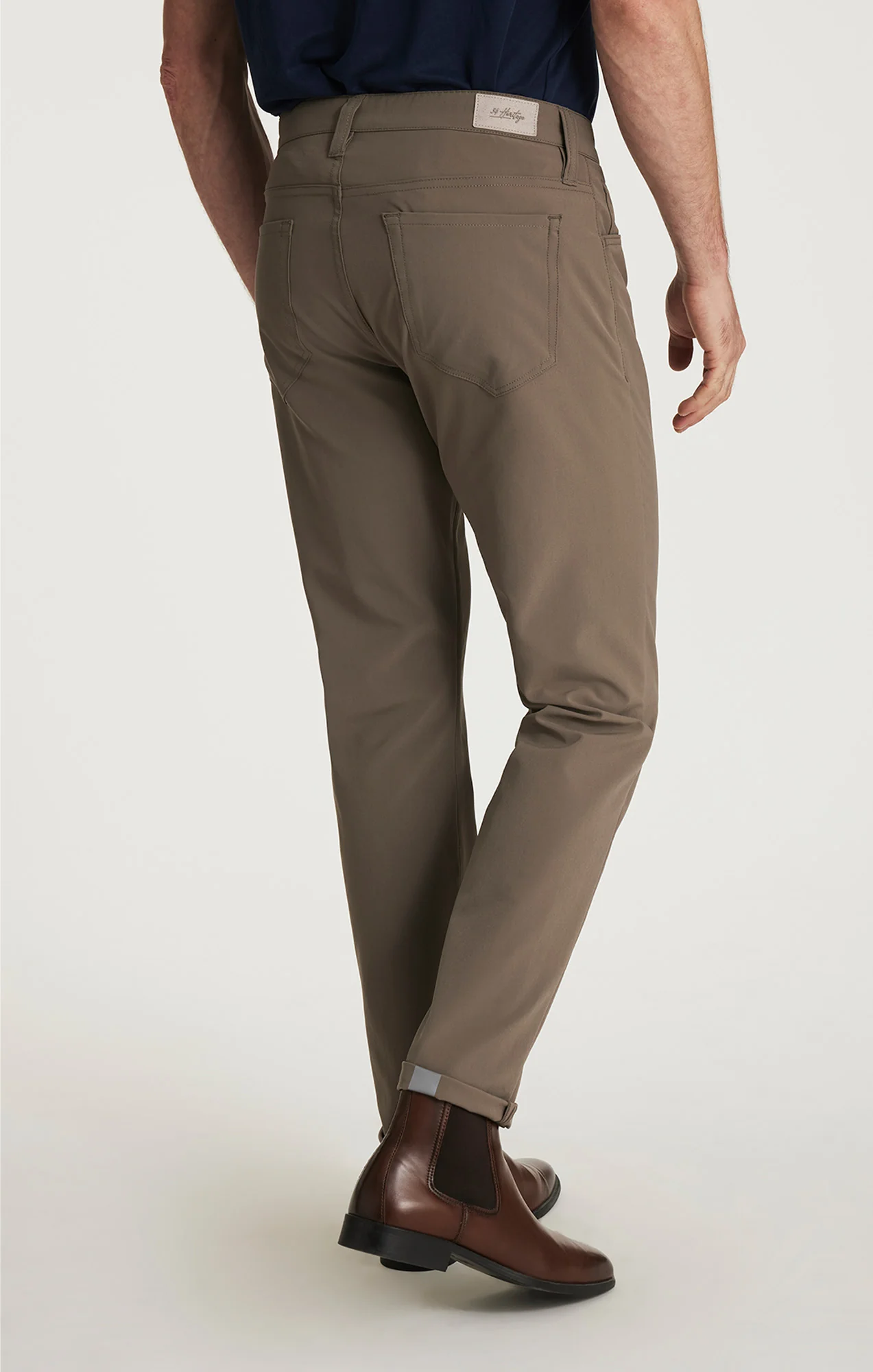 Courage Straight Commuter Pants in Taupe Luxe - Image 3