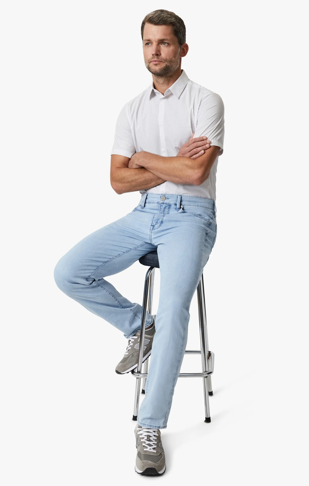 Courage Straight Leg Jeans In Bleached Kona - Image 6