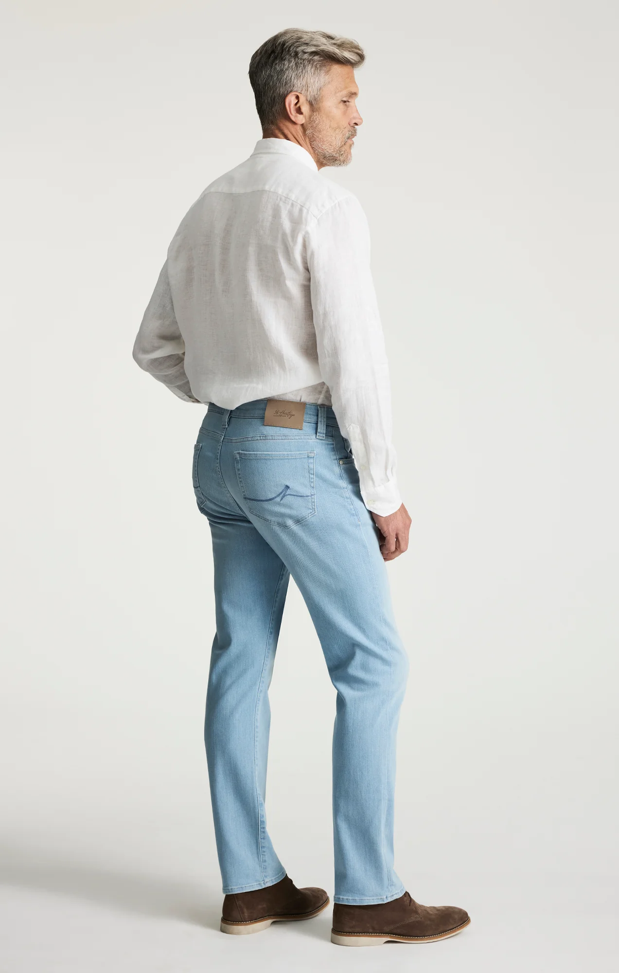 Courage Straight Leg Jeans In Bleached Urban - Image 3