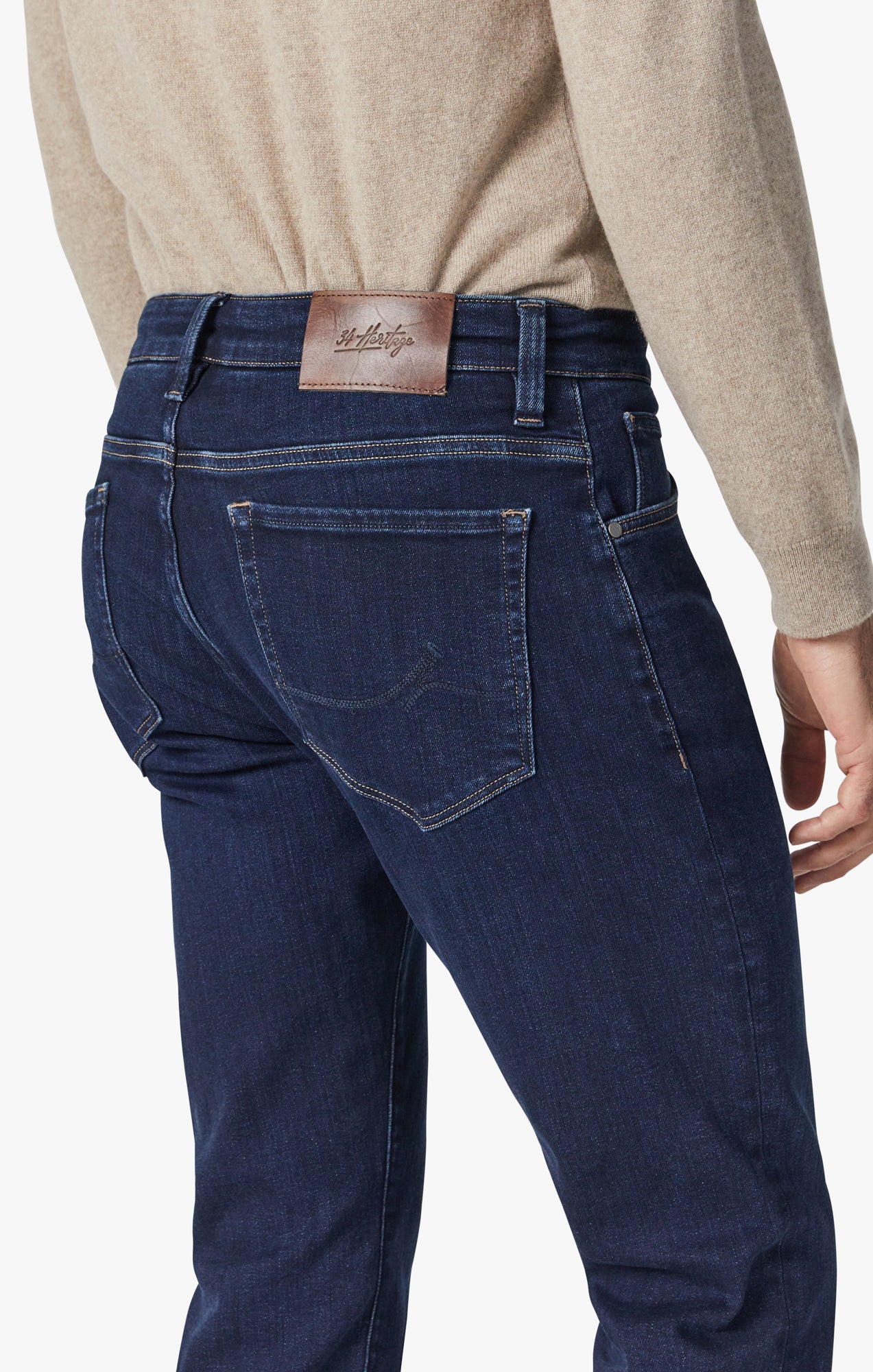 Courage Straight Leg Jeans In Dark Brushed Organic - Image 5