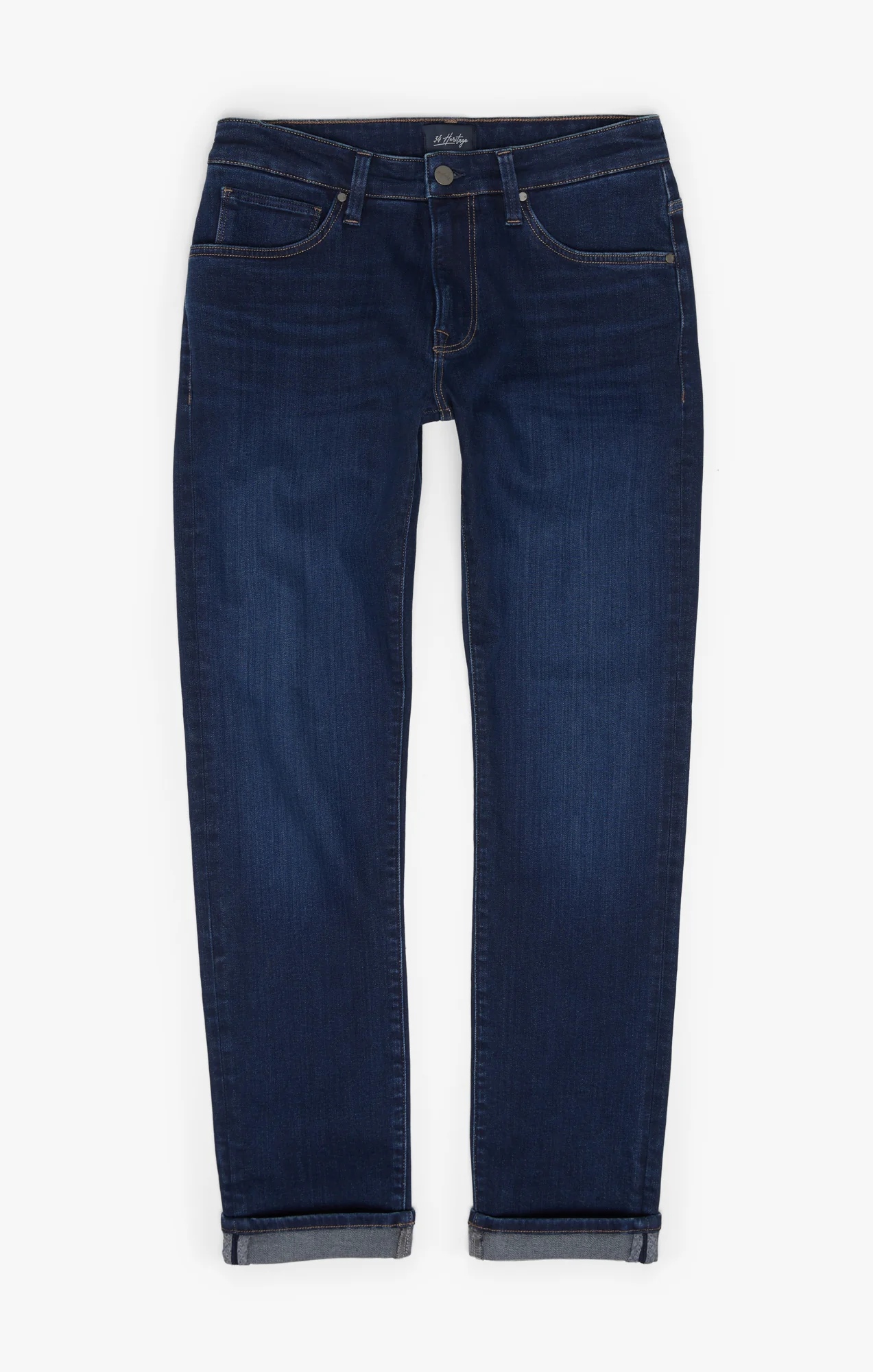 Courage Straight Leg Jeans In Dark Brushed Organic - Image 7
