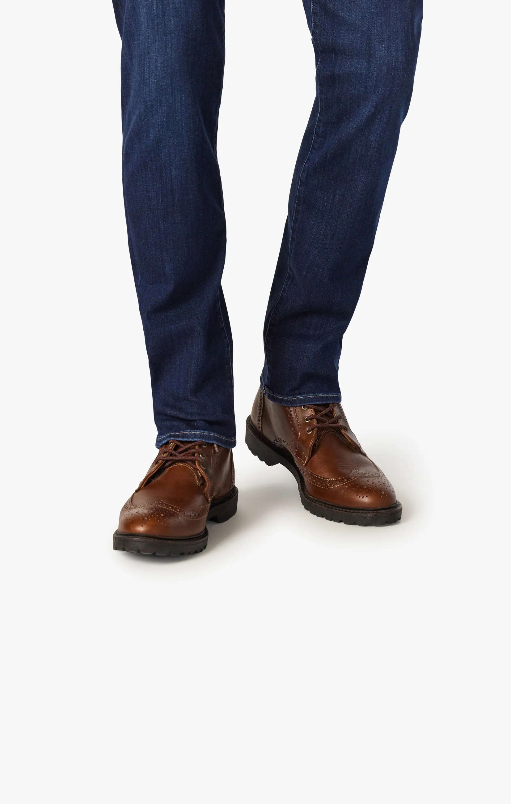 Courage Straight Leg Jeans In Dark Brushed Refined - Image 4