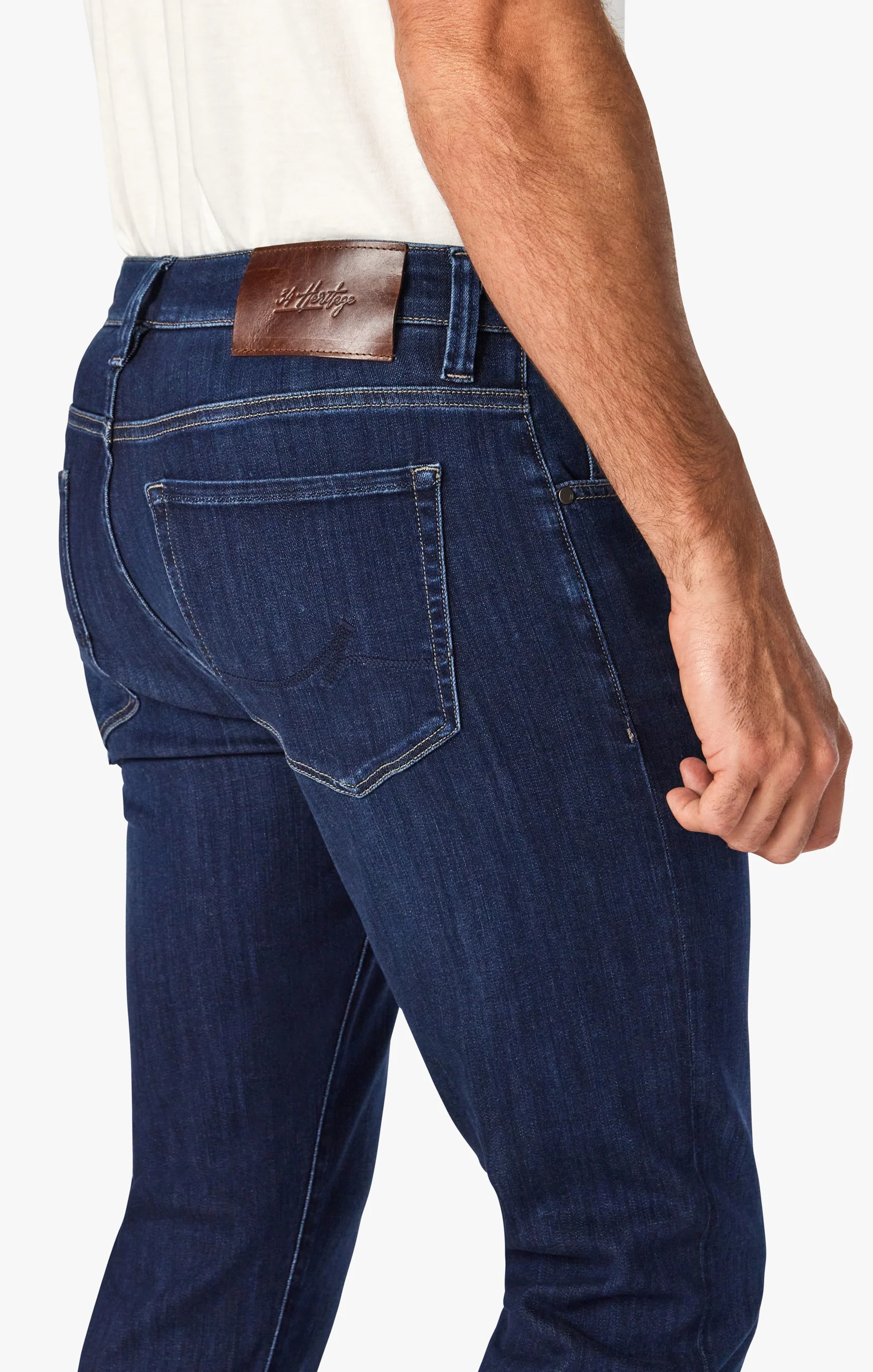 Courage Straight Leg Jeans In Dark Brushed Refined - Image 6
