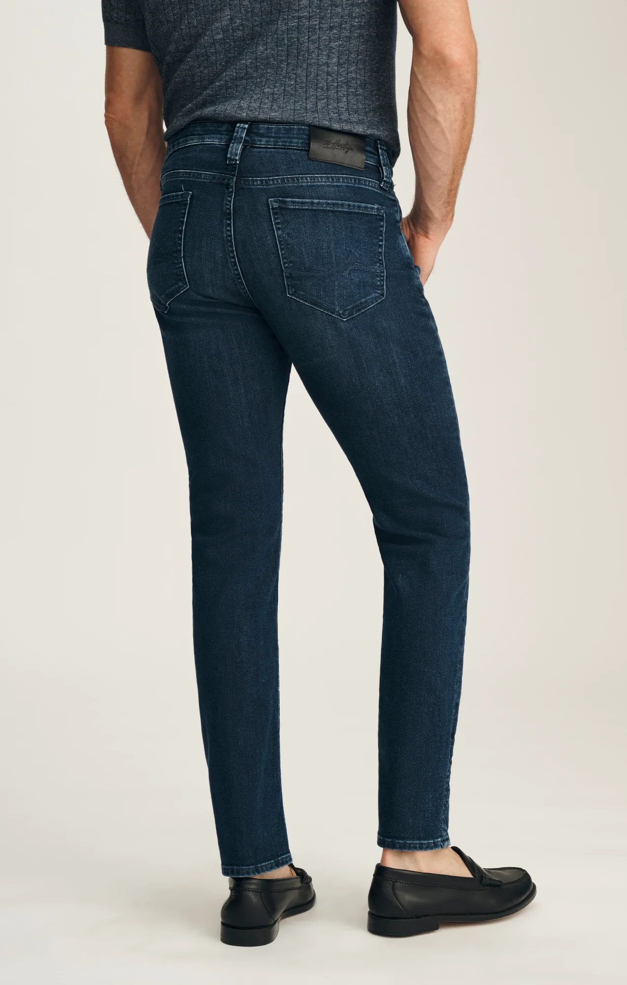 Courage Straight Leg Jeans In Deep Brushed Aerodenim - Image 4